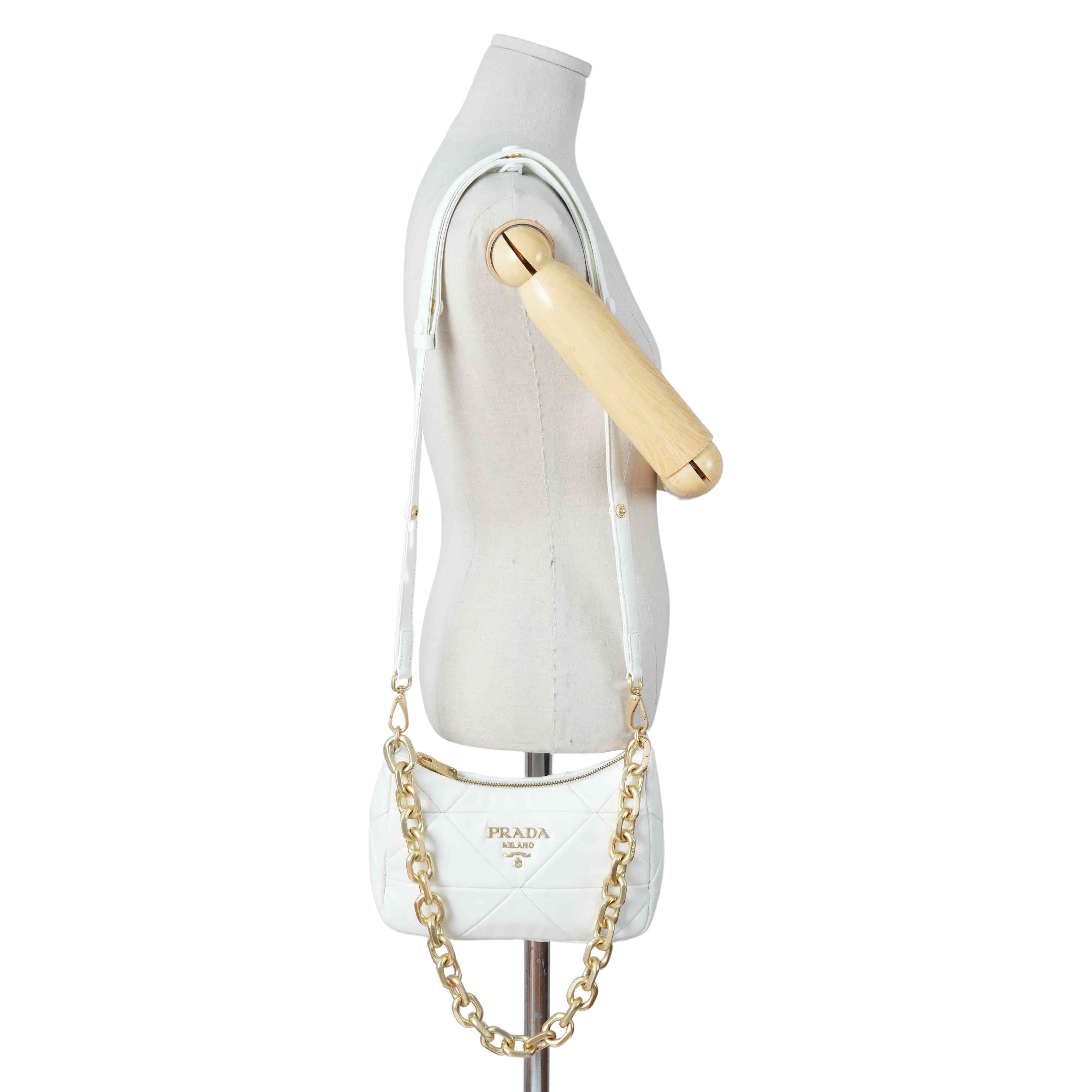 PRADA(USED)프라다 나파 패치 체인 숄더백