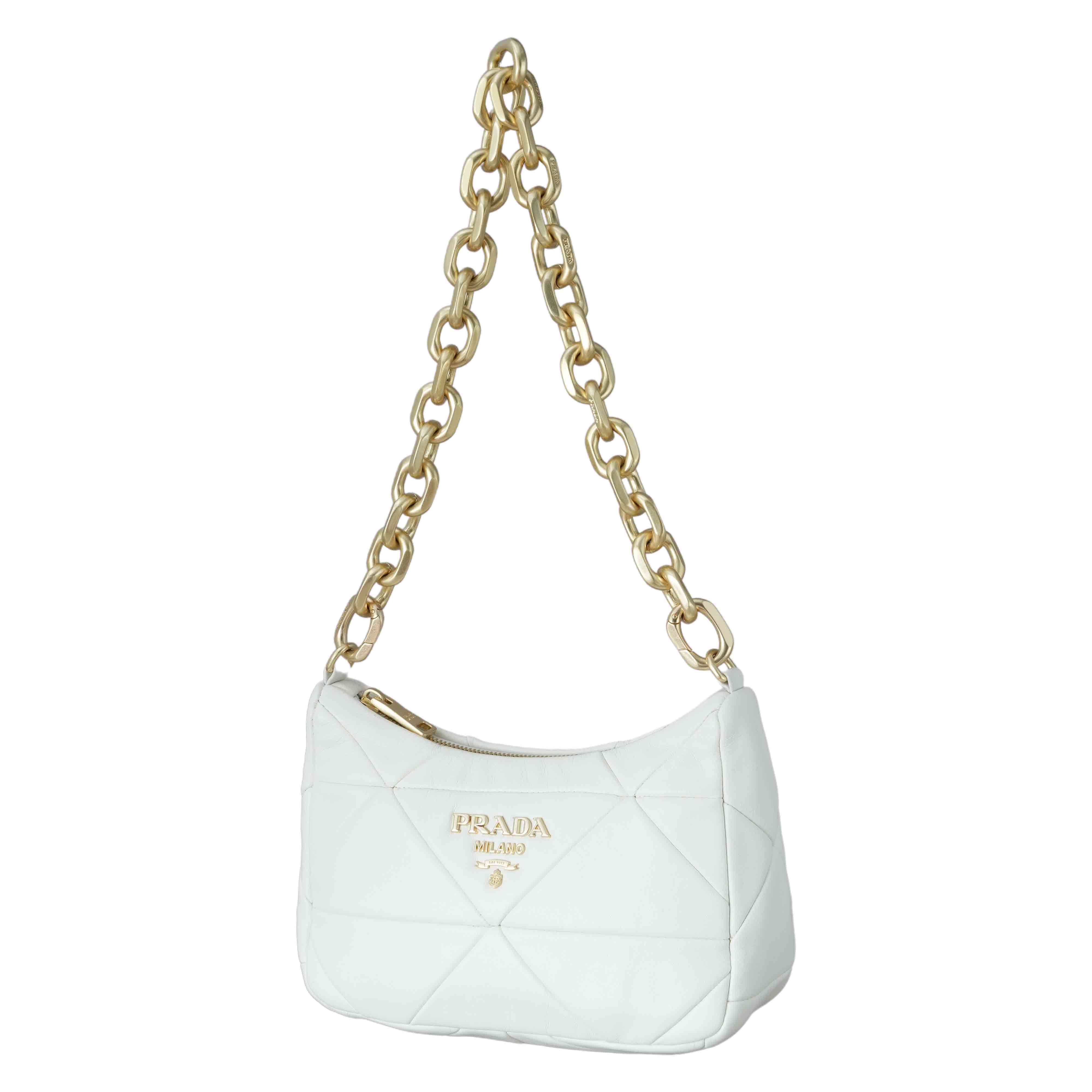 PRADA(USED)프라다 나파 패치 체인 숄더백