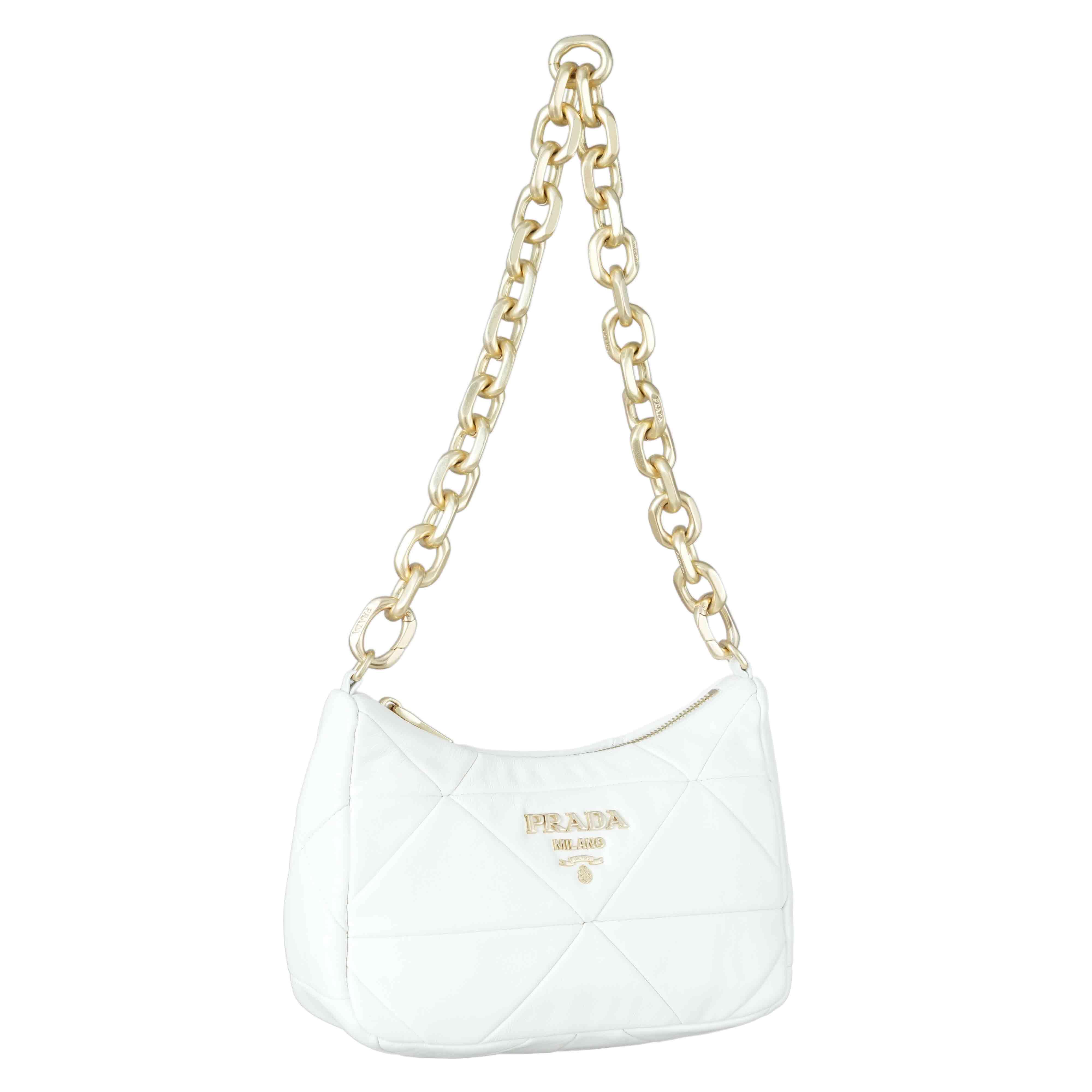 PRADA(USED)프라다 나파 패치 체인 숄더백