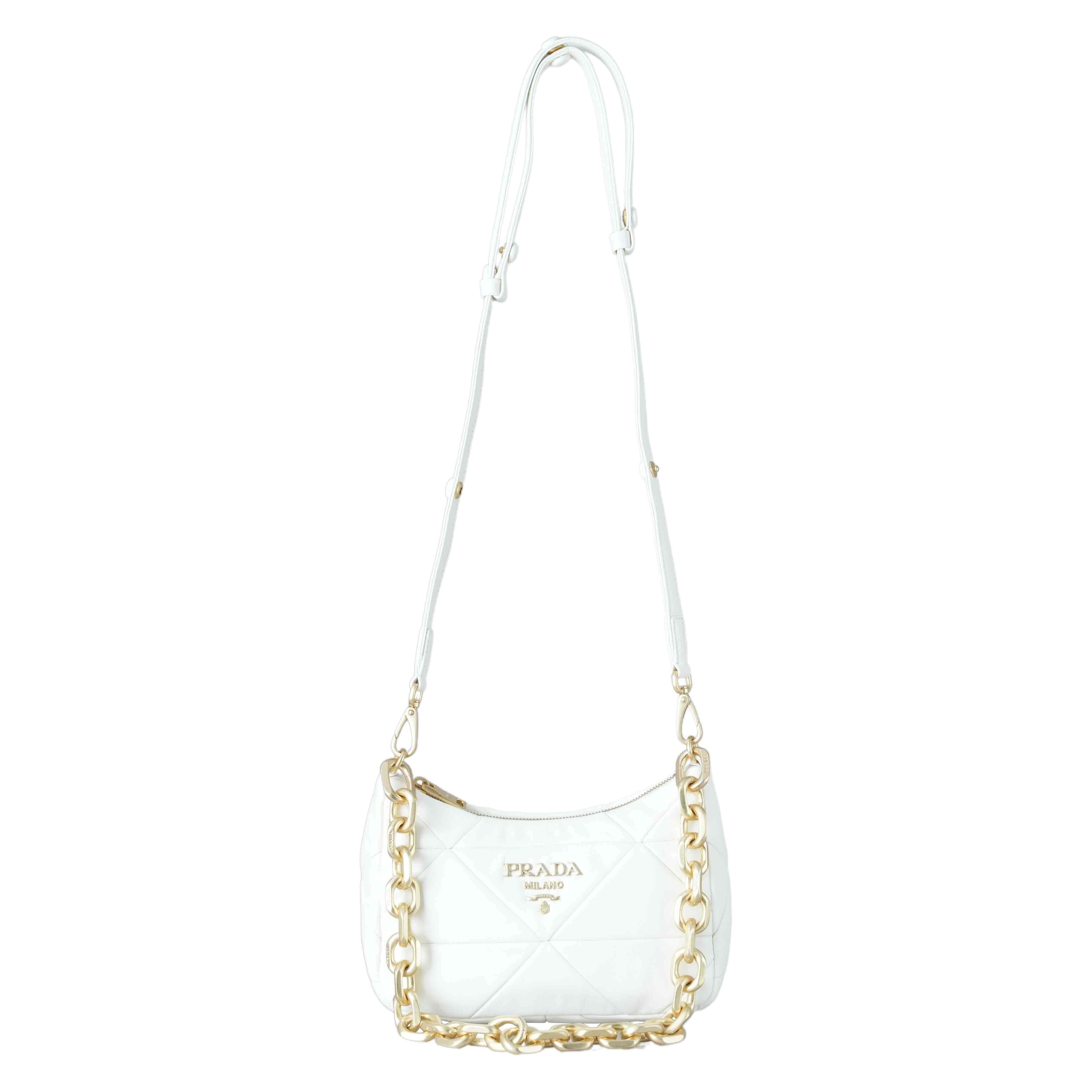 PRADA(USED)프라다 나파 패치 체인 숄더백