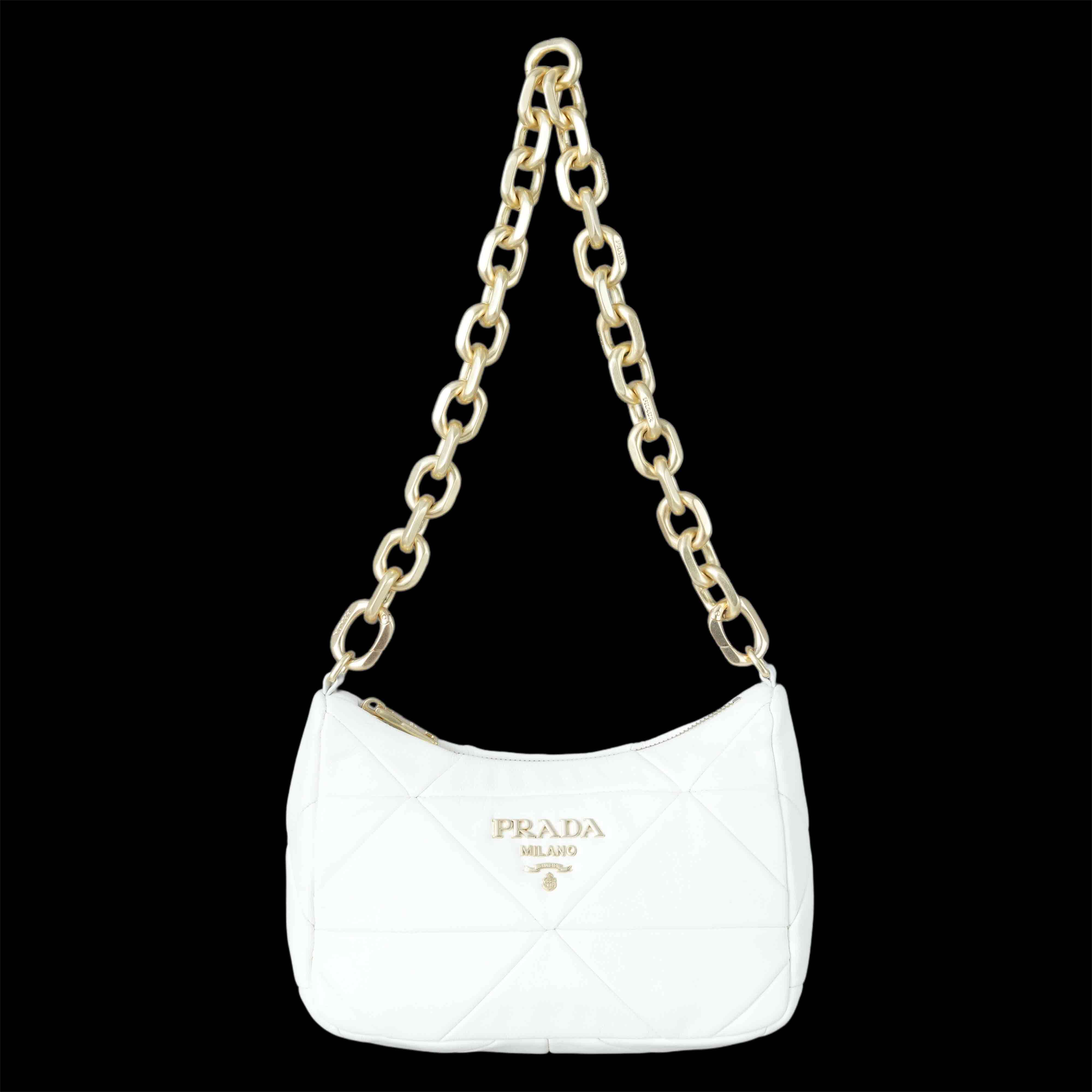 PRADA(USED)프라다 나파 패치 체인 숄더백