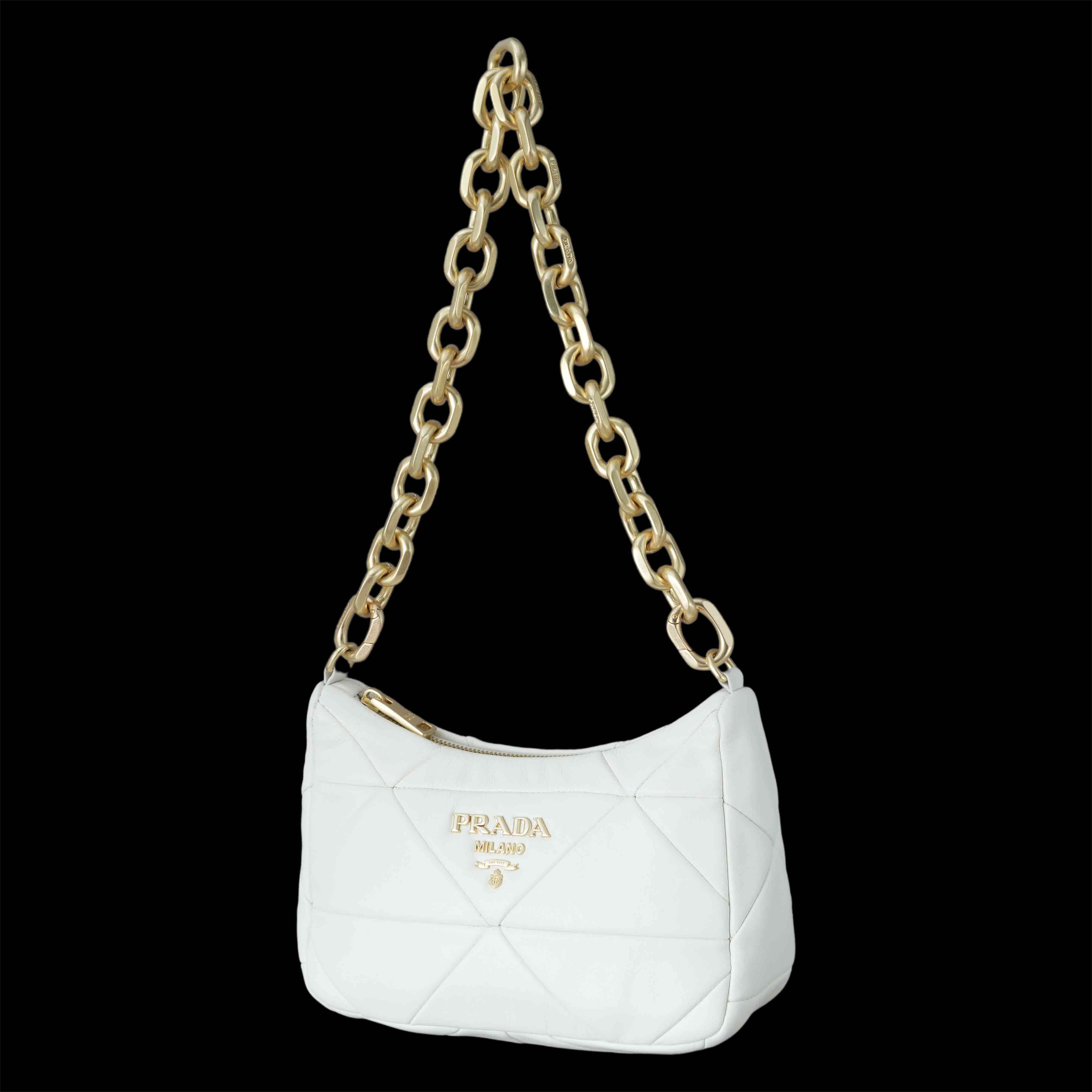 PRADA(USED)프라다 나파 패치 체인 숄더백