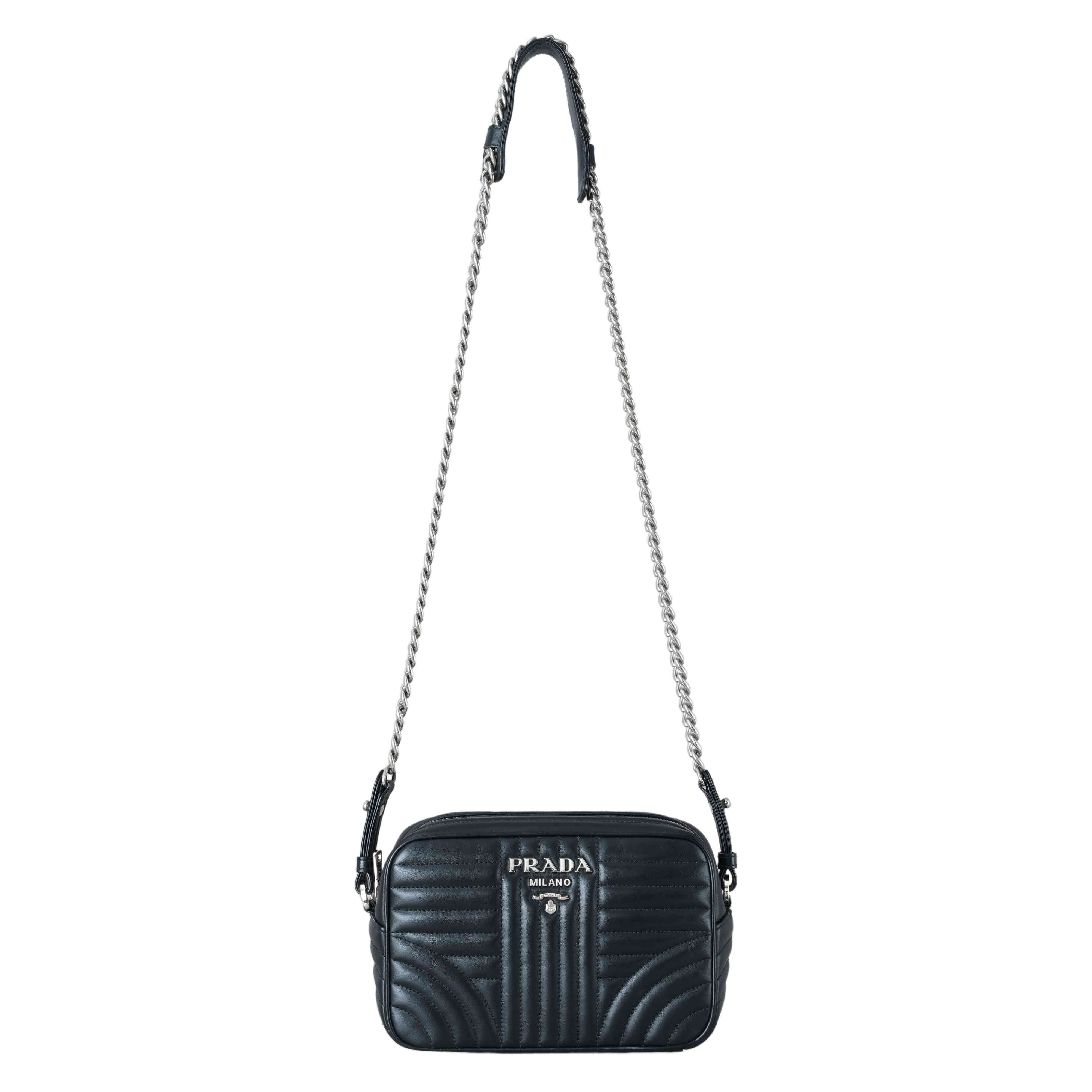 PRADA(USED)프라다 1BH083 다이어그램 숄더백