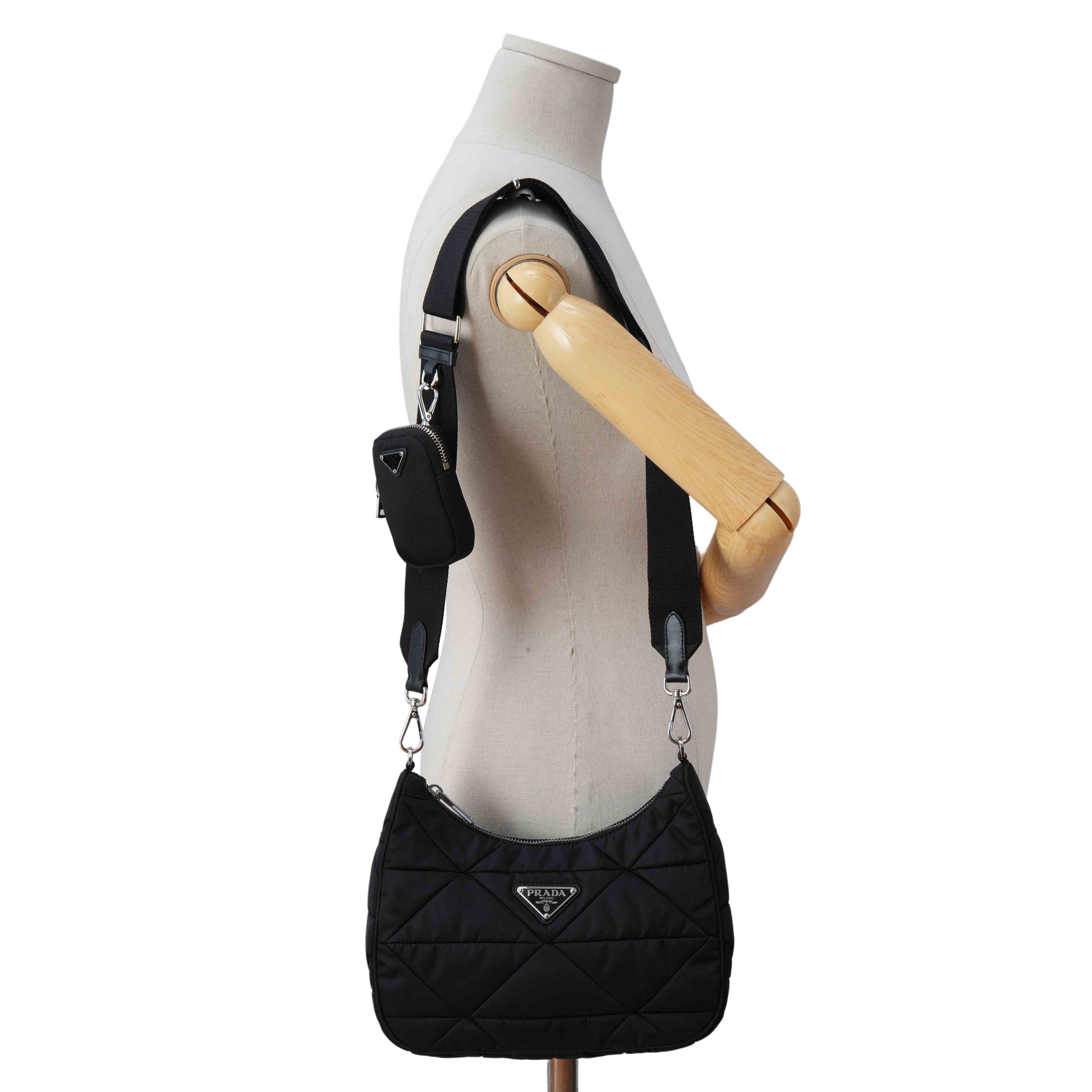 PRADA(USED)프라다 1BC151 테수토 퀼팅 호보 숄더백
