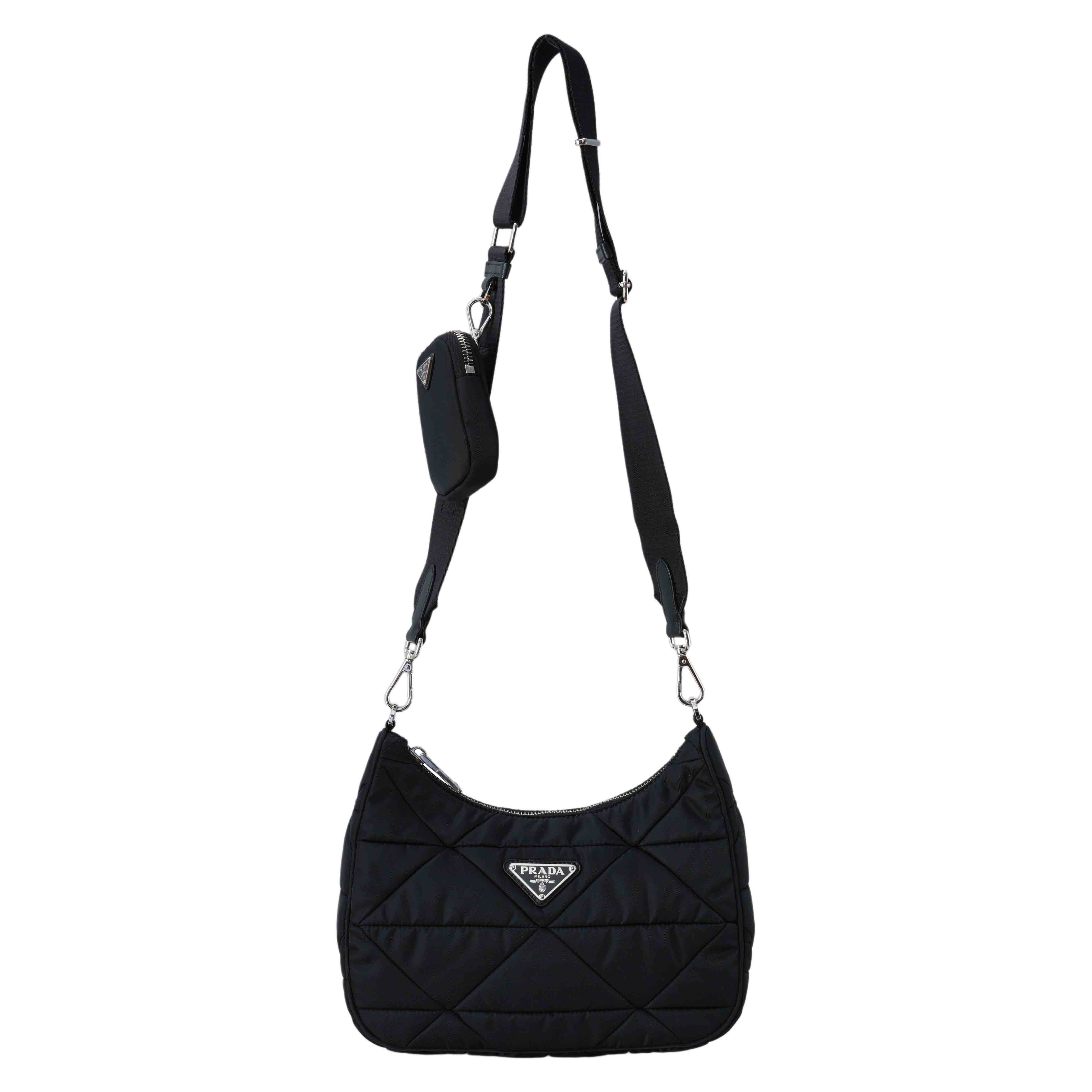 PRADA(USED)프라다 1BC151 테수토 퀼팅 호보 숄더백