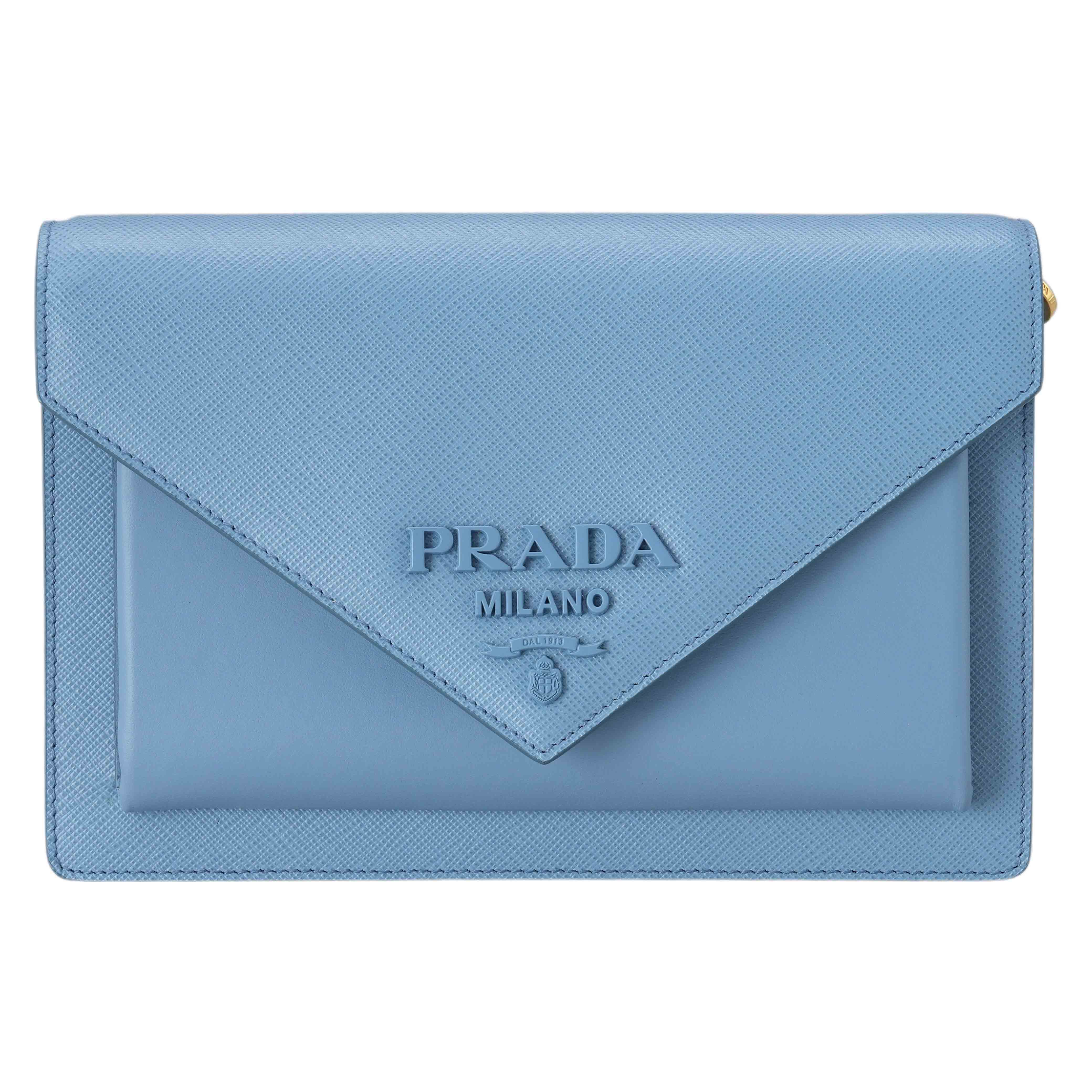 PRADA(USED)프라다 사피아노 엔벨로프 플랩백