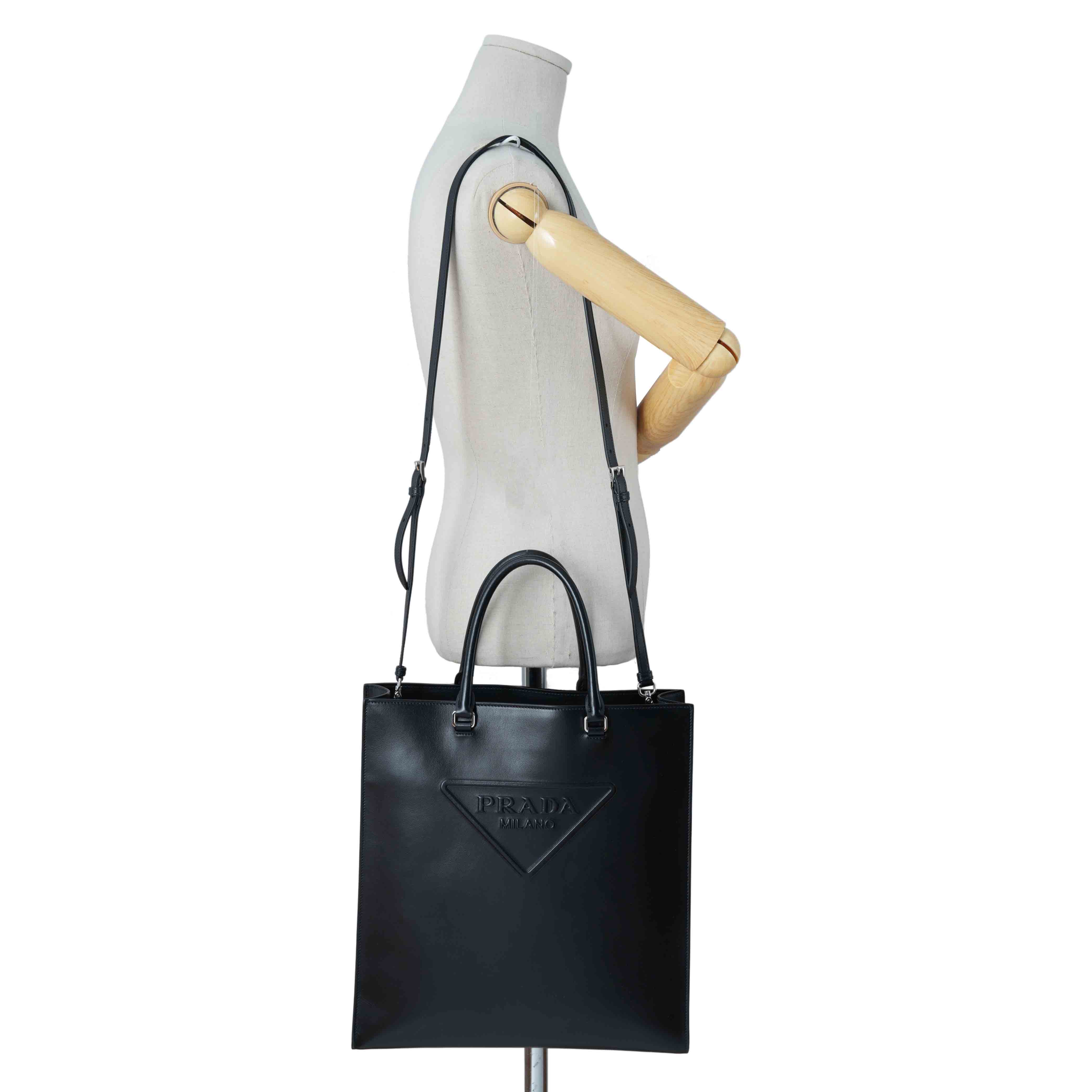 PRADA(USED)프라다 1BA332 소프트 카프 토트겸 숄더백