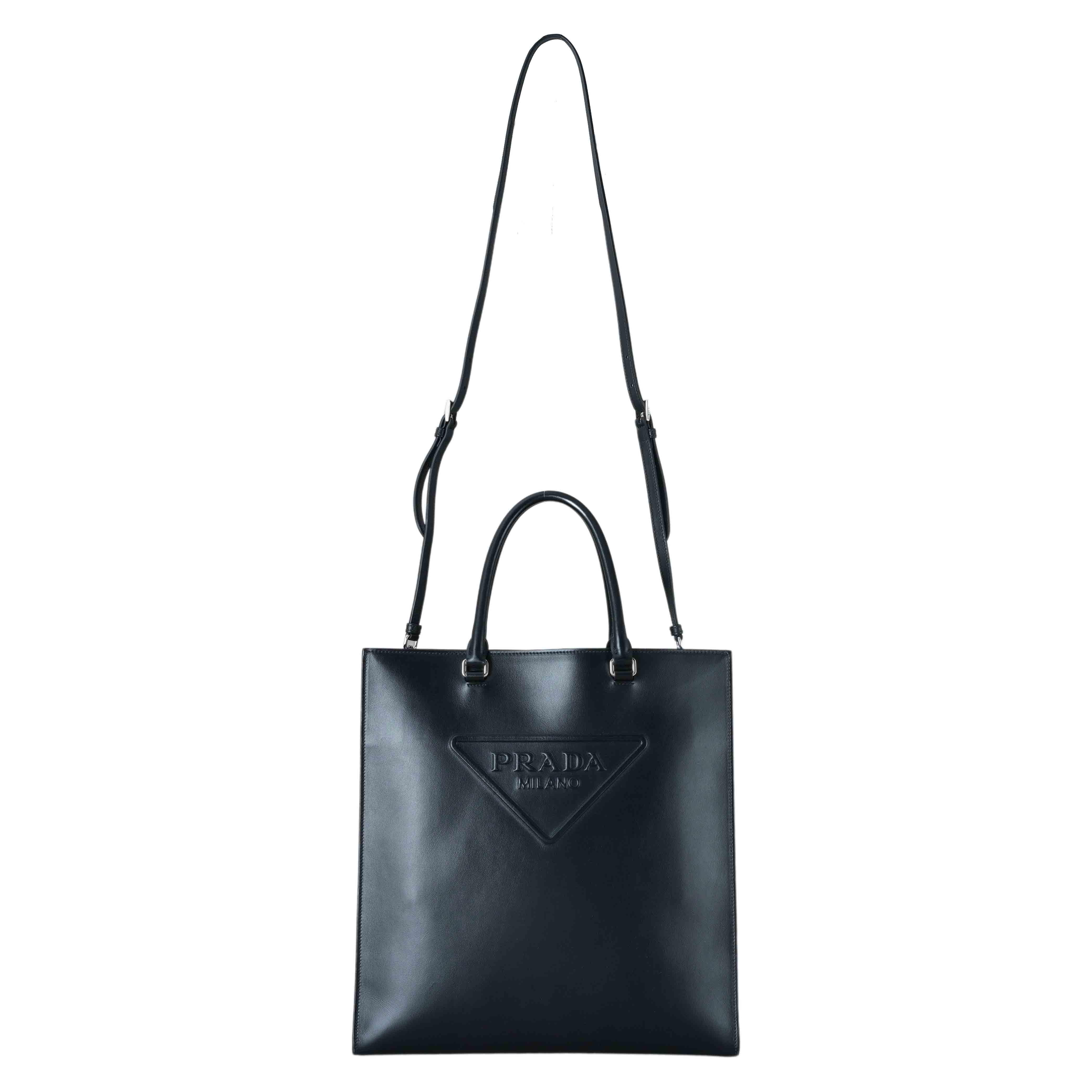 PRADA(USED)프라다 1BA332 소프트 카프 토트겸 숄더백