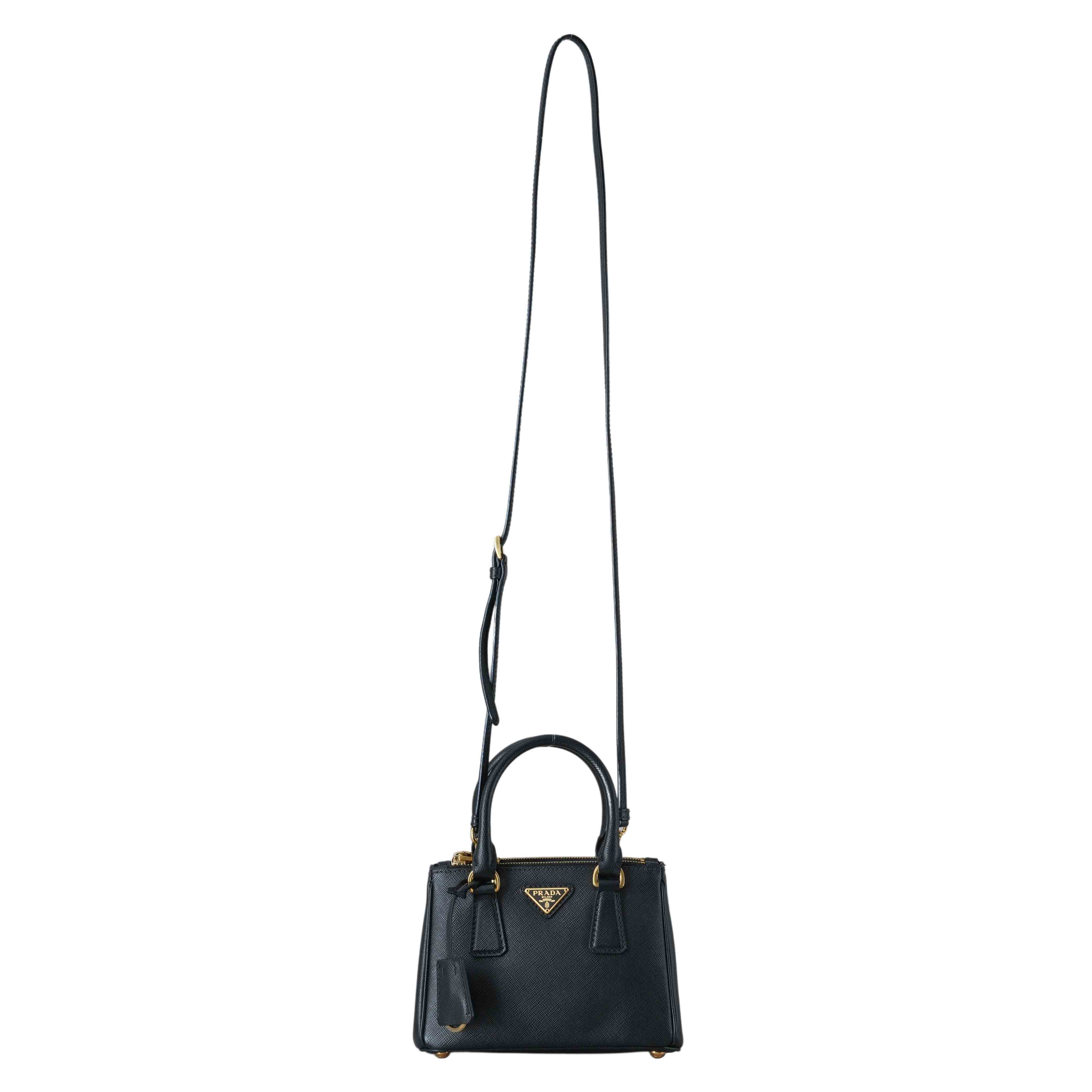 PRADA(USED)프라다 1BH907 사피아노 미니 토트 겸 숄더백