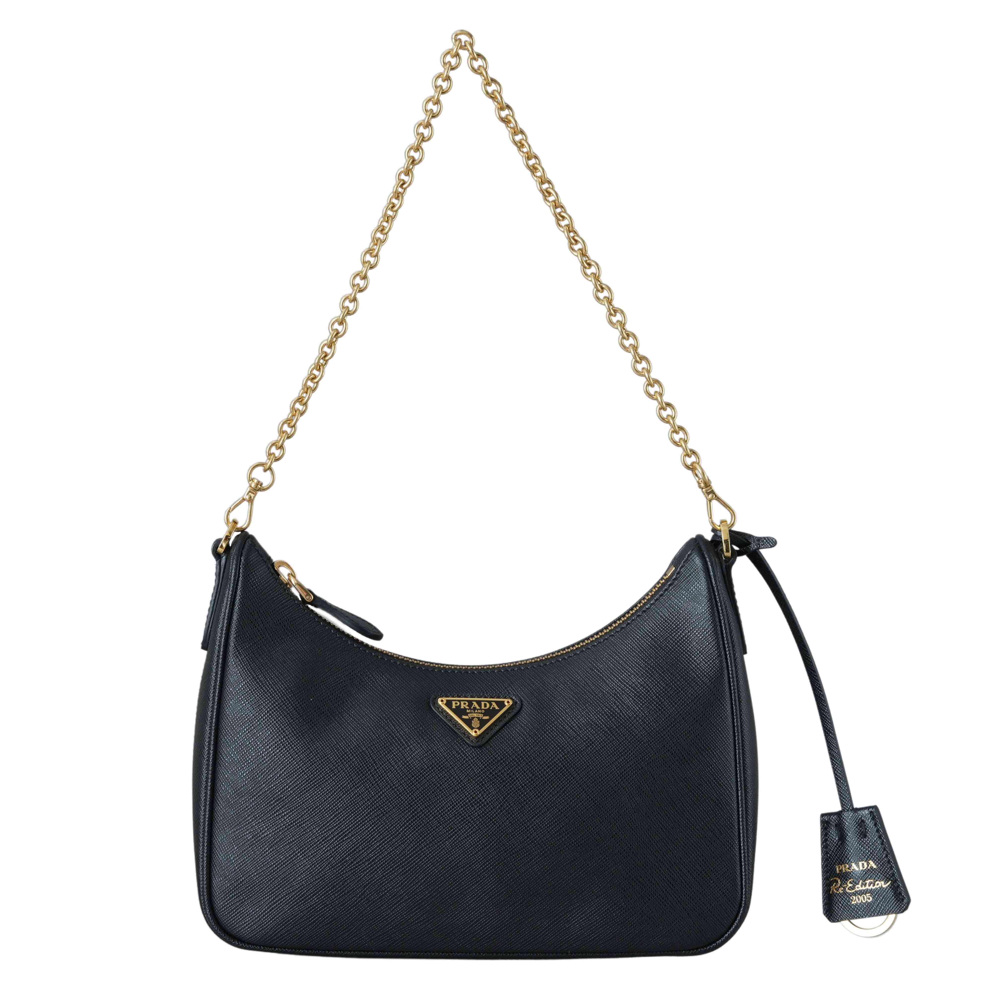 PRADA(USED)프라다 1BH204 사피아노 호보 숄더백