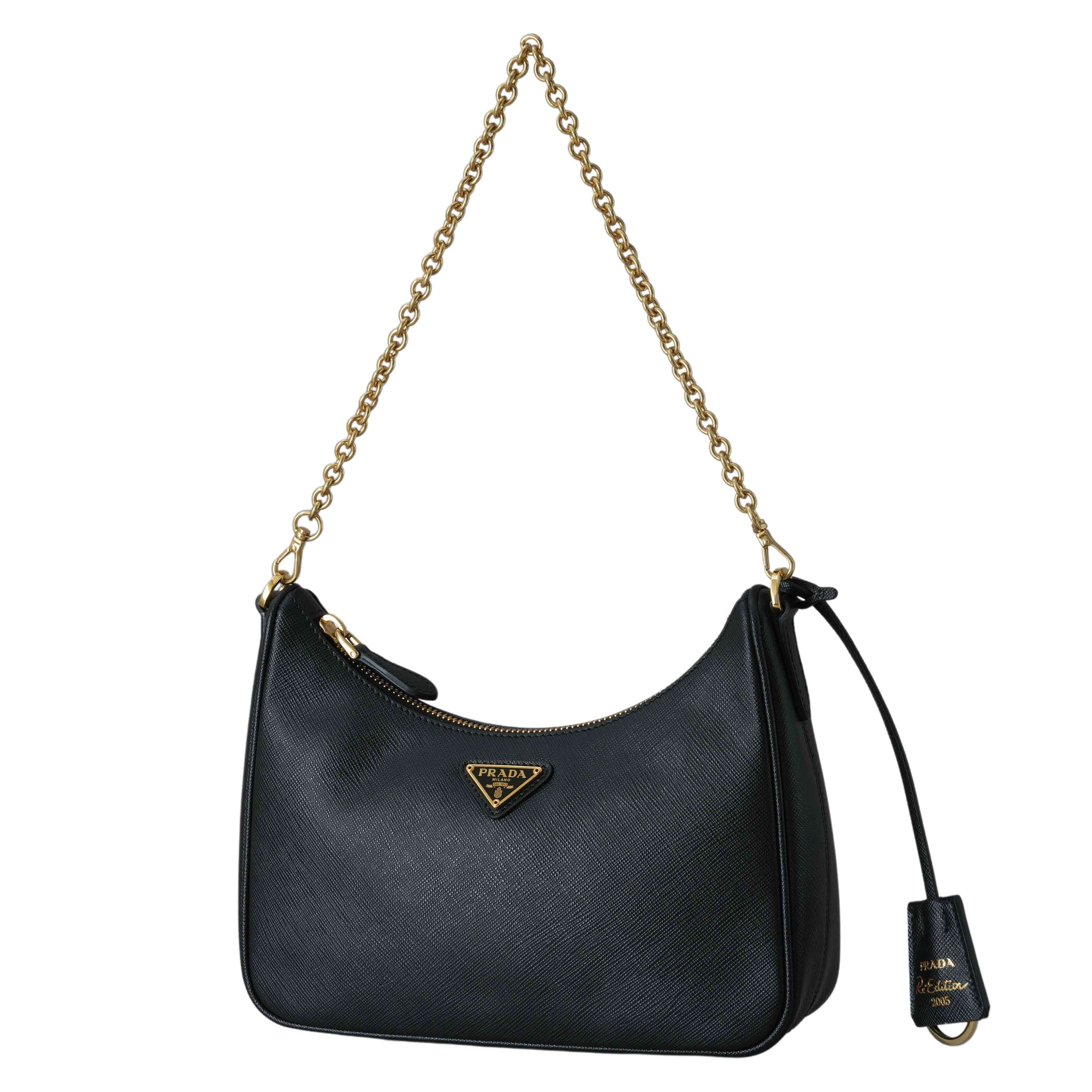 PRADA(USED)프라다 1BH204 사피아노 호보 숄더백