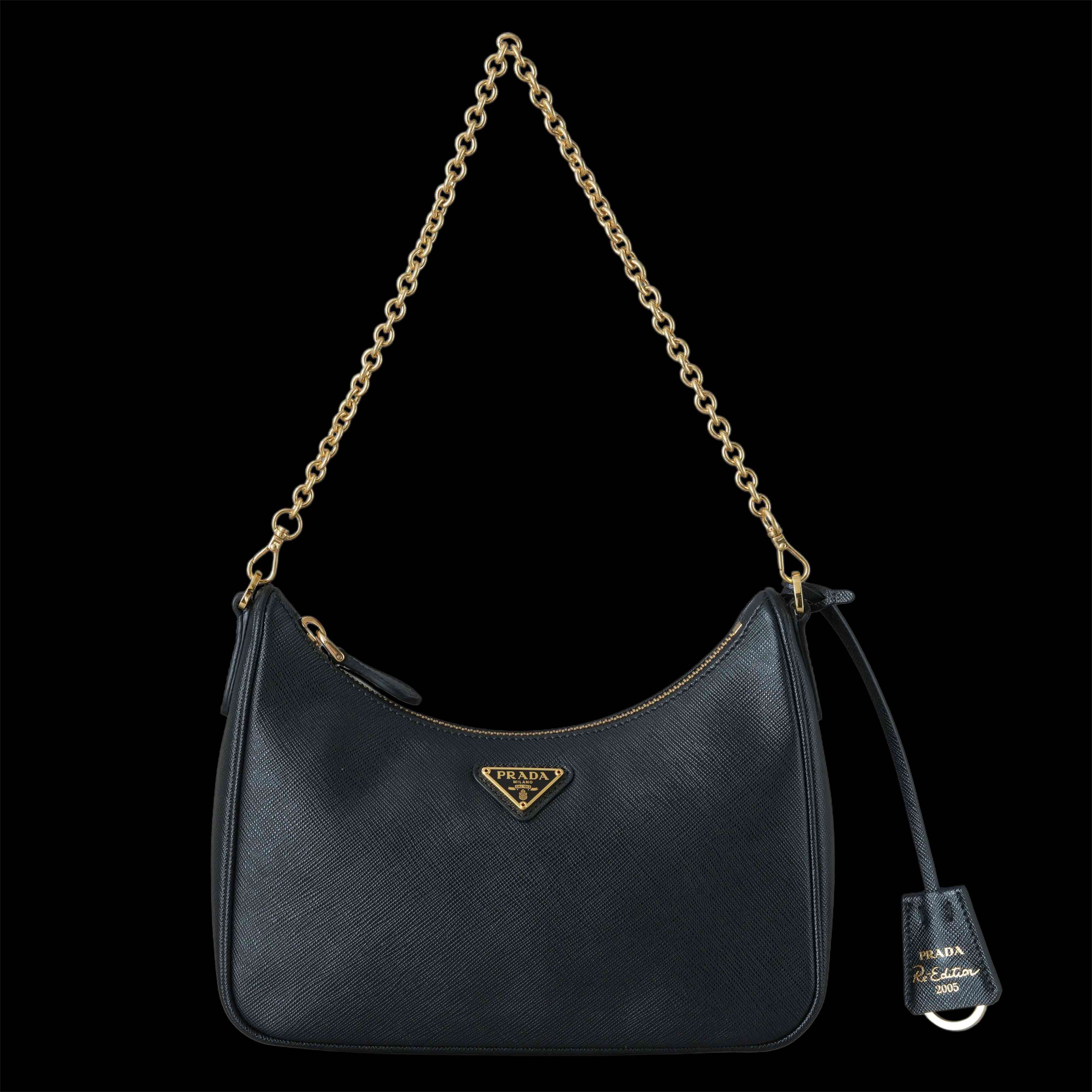 PRADA(USED)프라다 1BH204 사피아노 호보 숄더백