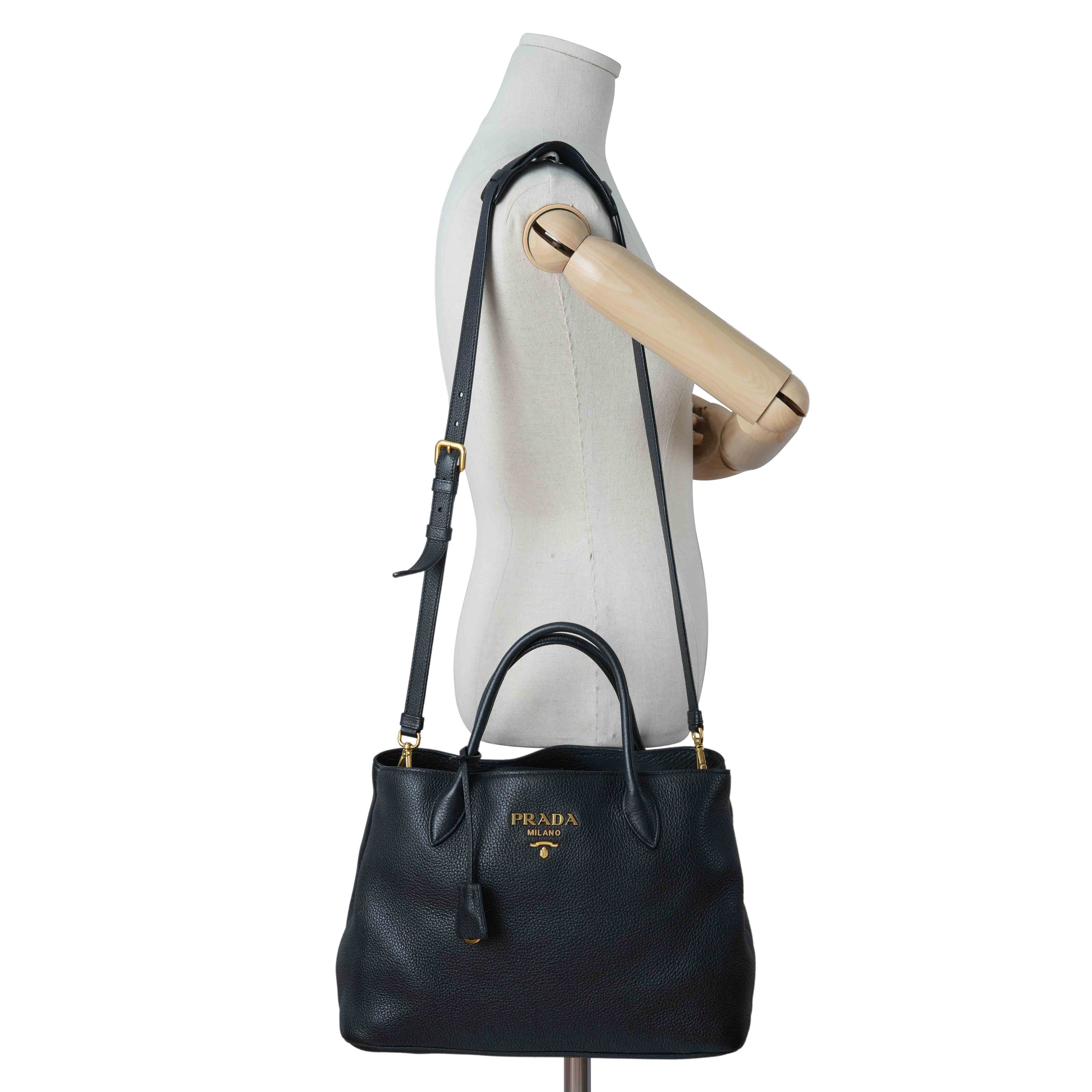 PRADA(USED)프라다 1BA579 비텔로 다이노 숄더백
