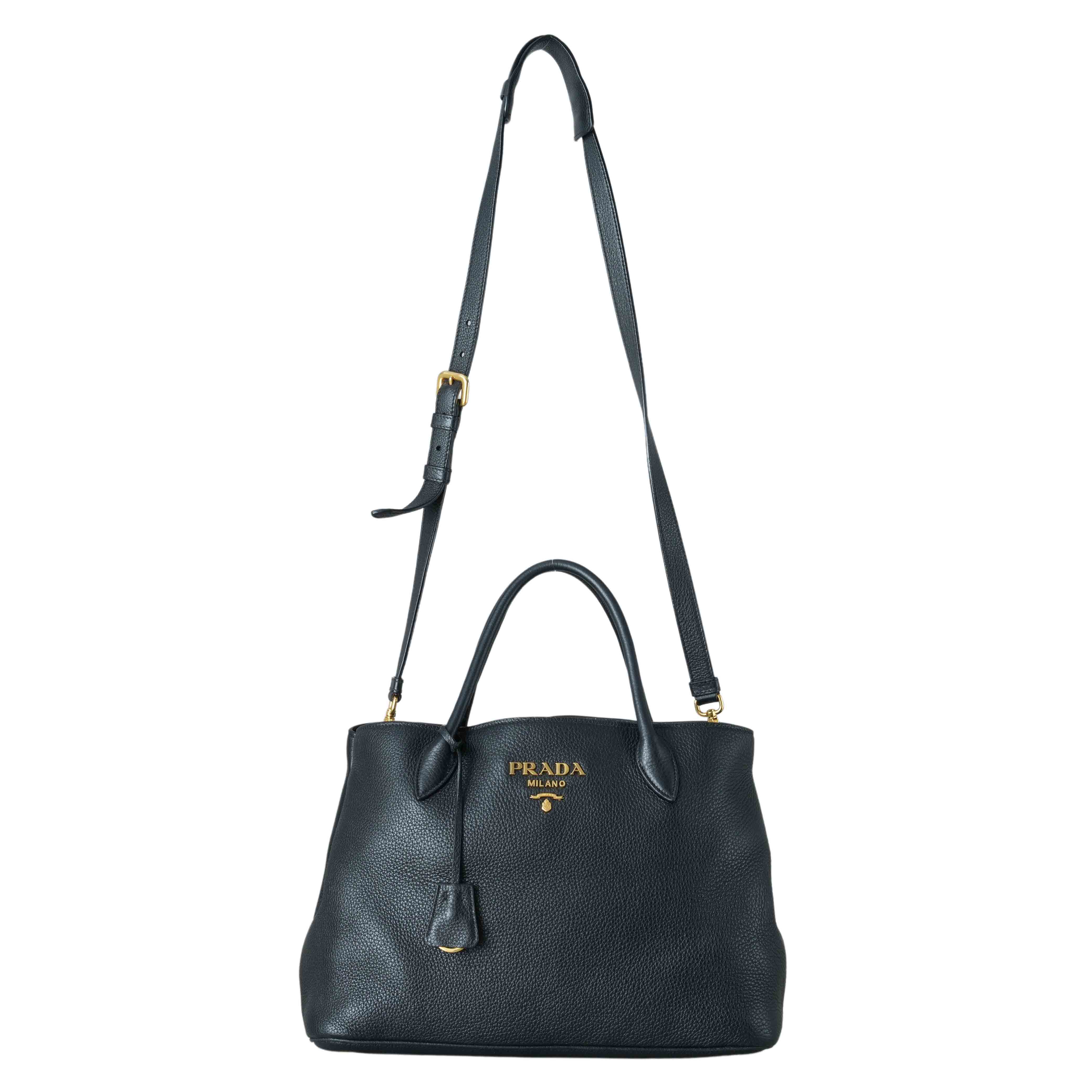 PRADA(USED)프라다 1BA579 비텔로 다이노 숄더백