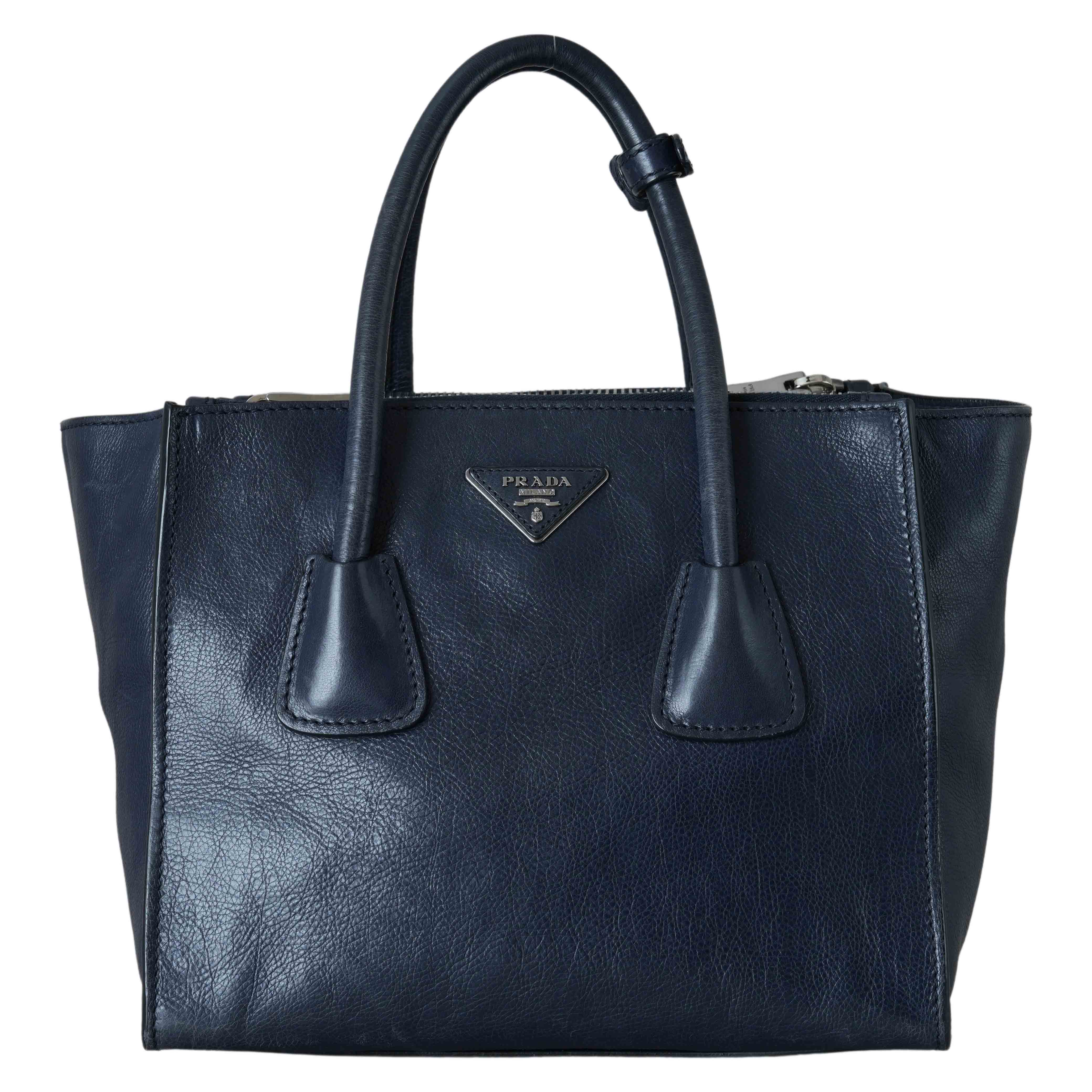 PRADA(USED)프라다 더블지퍼 도트겸 숄더백