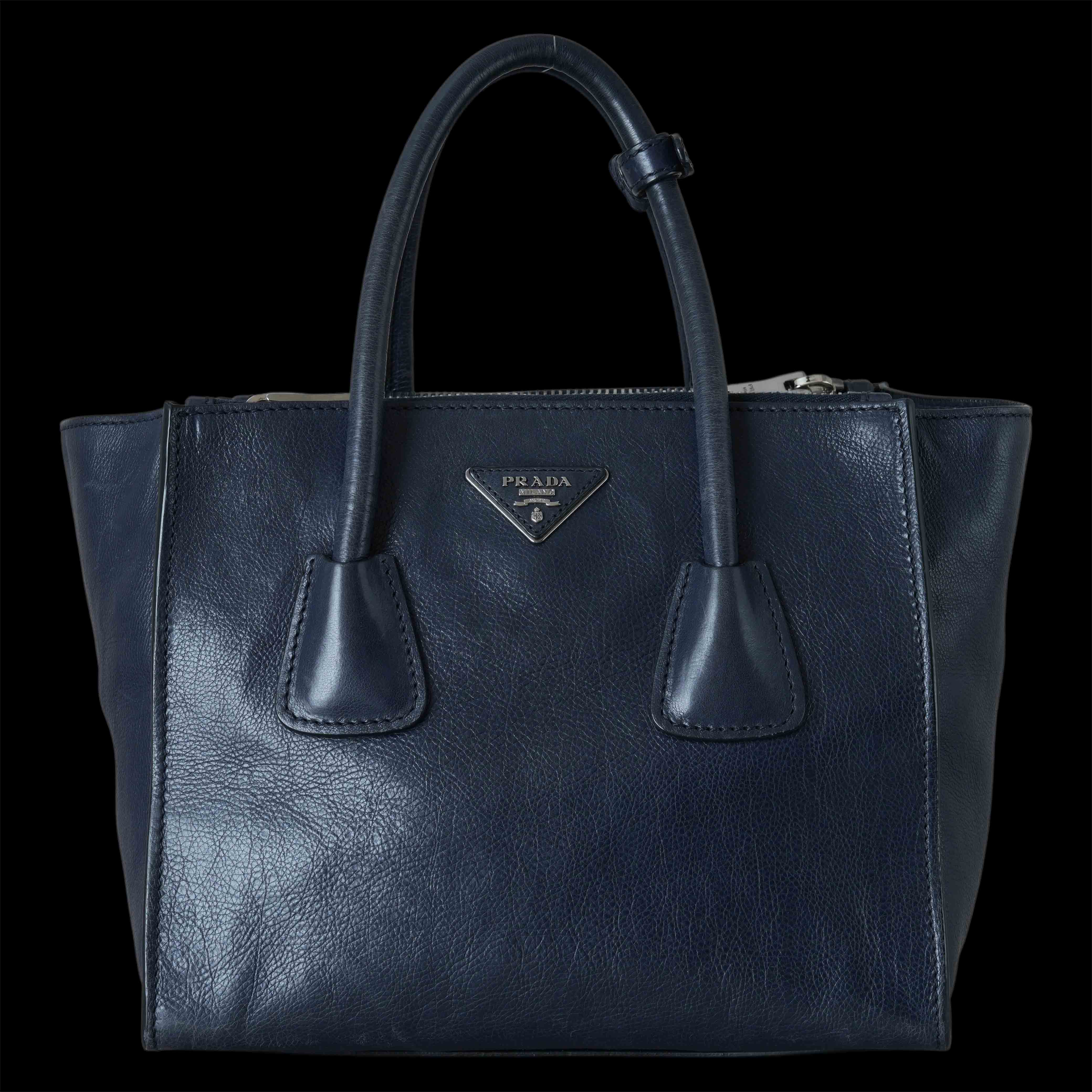 PRADA(USED)프라다 더블지퍼 도트겸 숄더백