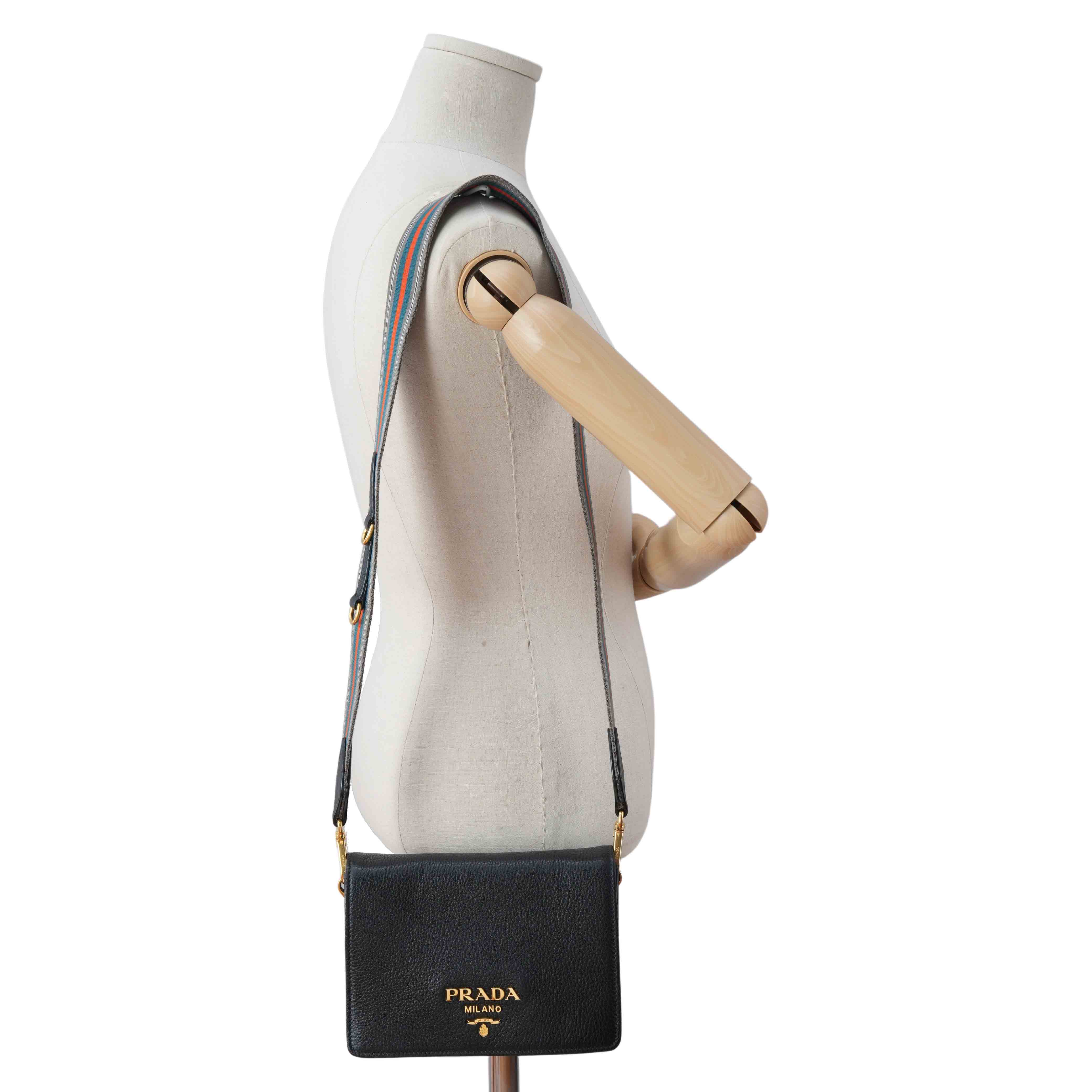 PRADA(USED)프라다 1BD102 비텔로 다이노 미니 숄더백