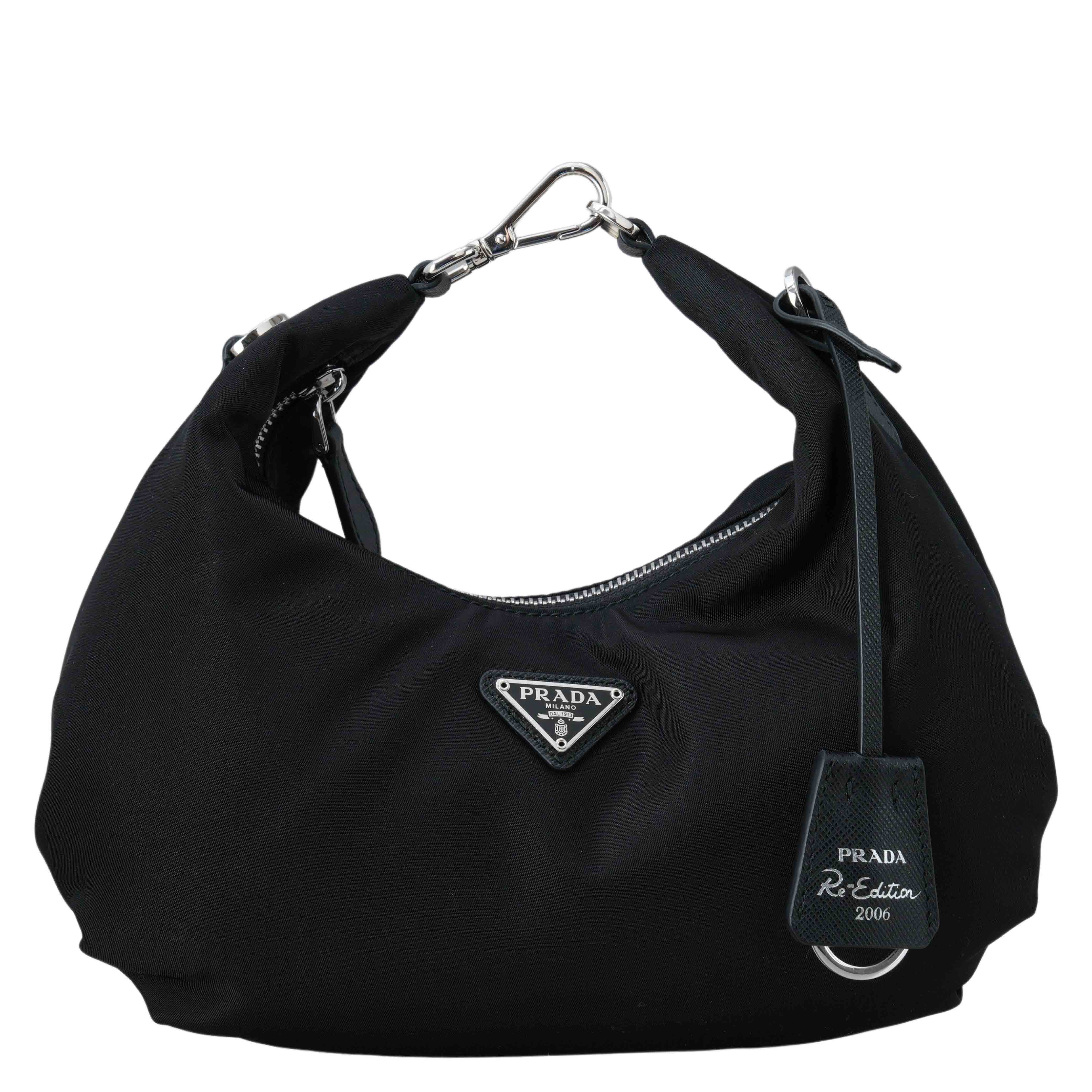PRADA(USED)프라다 1BH172 리나일론 체인 호보백