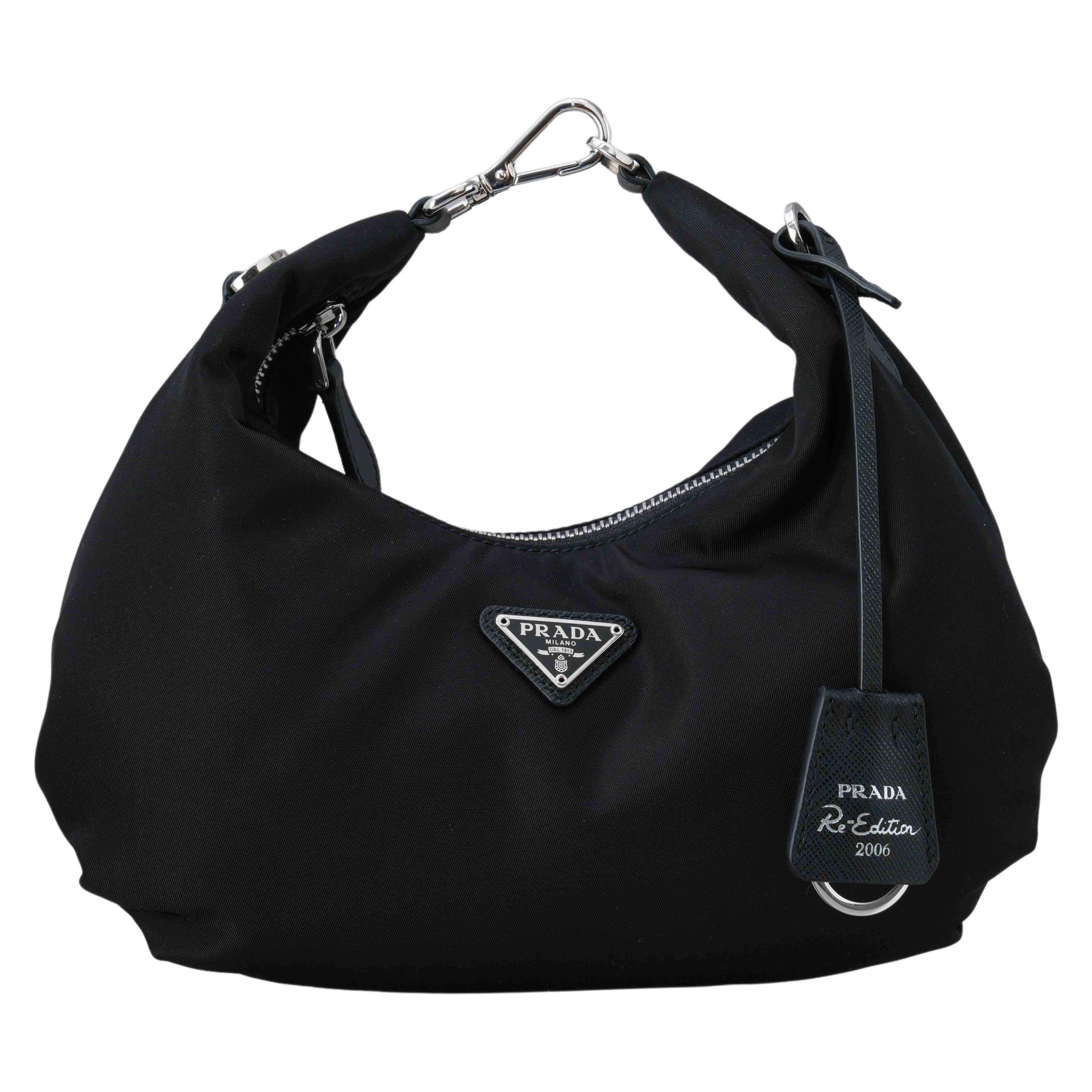 PRADA(USED)프라다 1BH172 리나일론 체인 호보백
