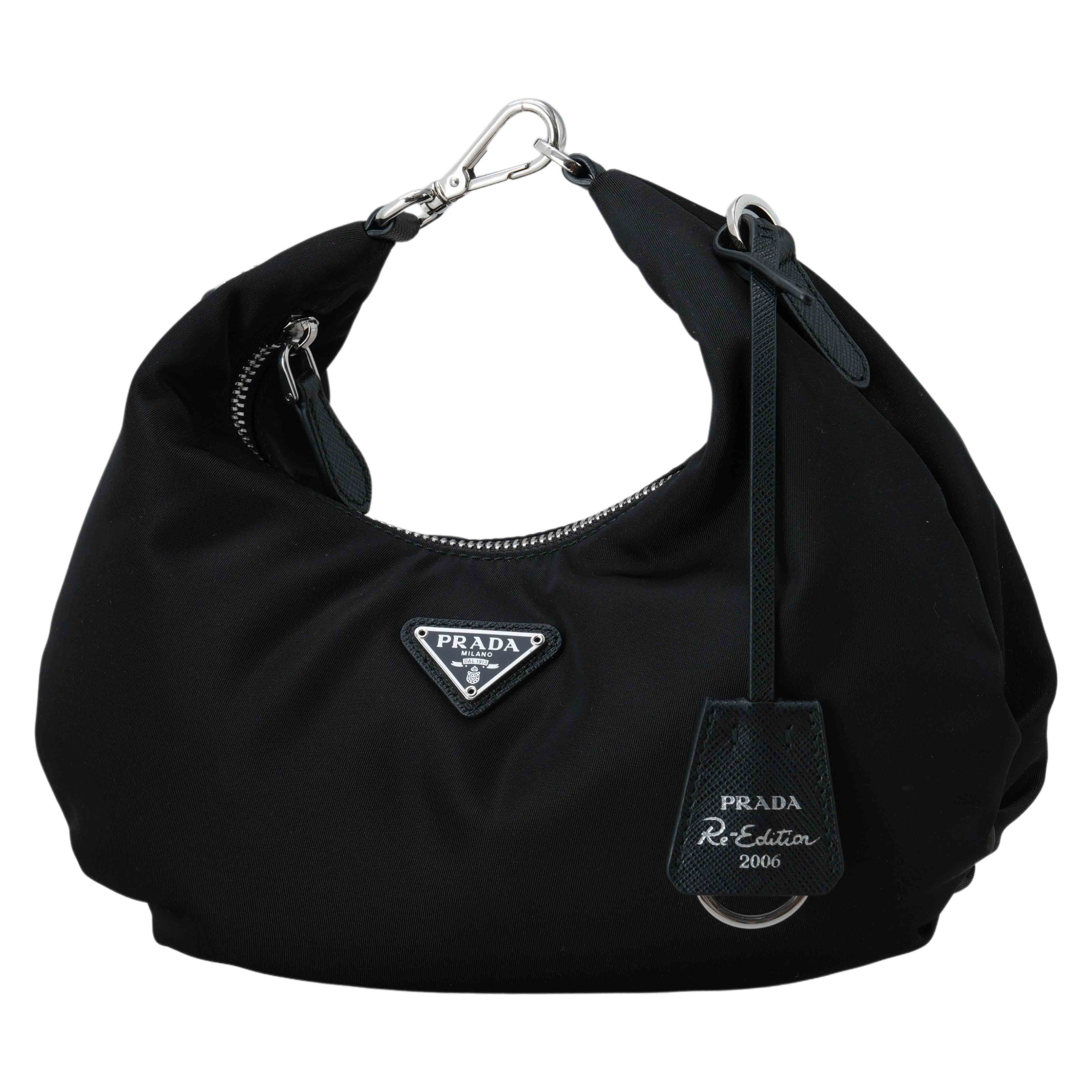 PRADA(USED)프라다 1BH172 리나일론 체인 호보백