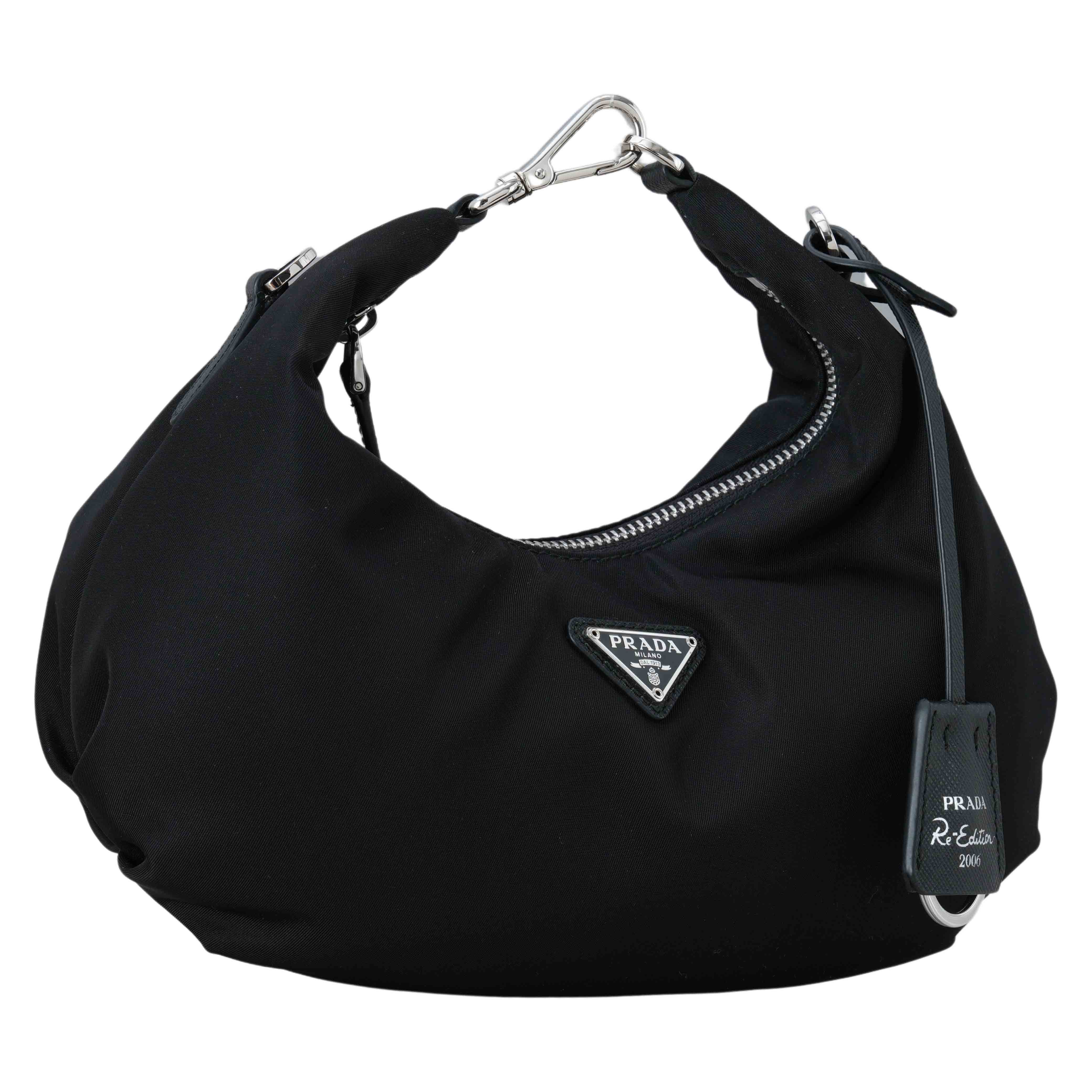 PRADA(USED)프라다 1BH172 리나일론 체인 호보백