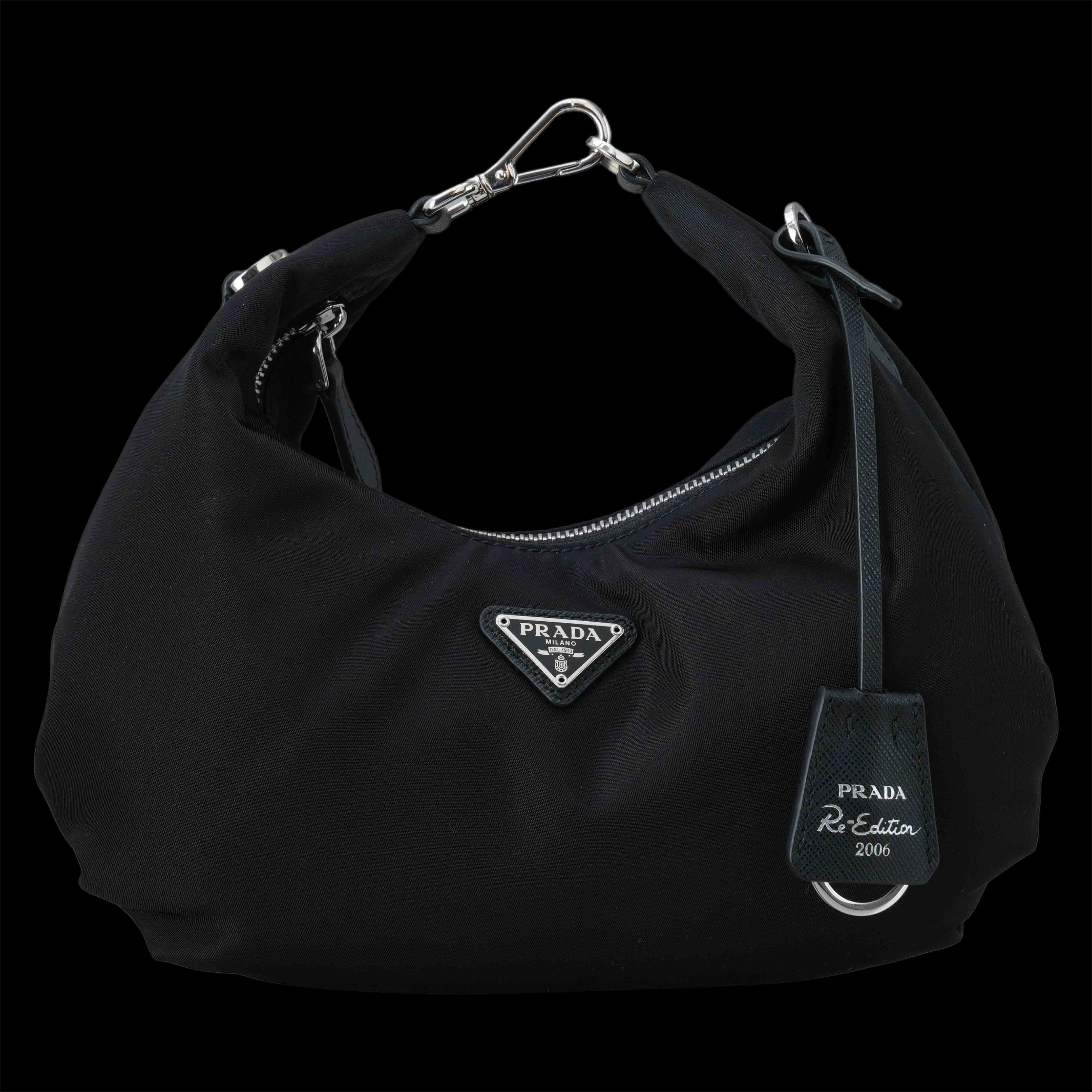 PRADA(USED)프라다 1BH172 리나일론 체인 호보백