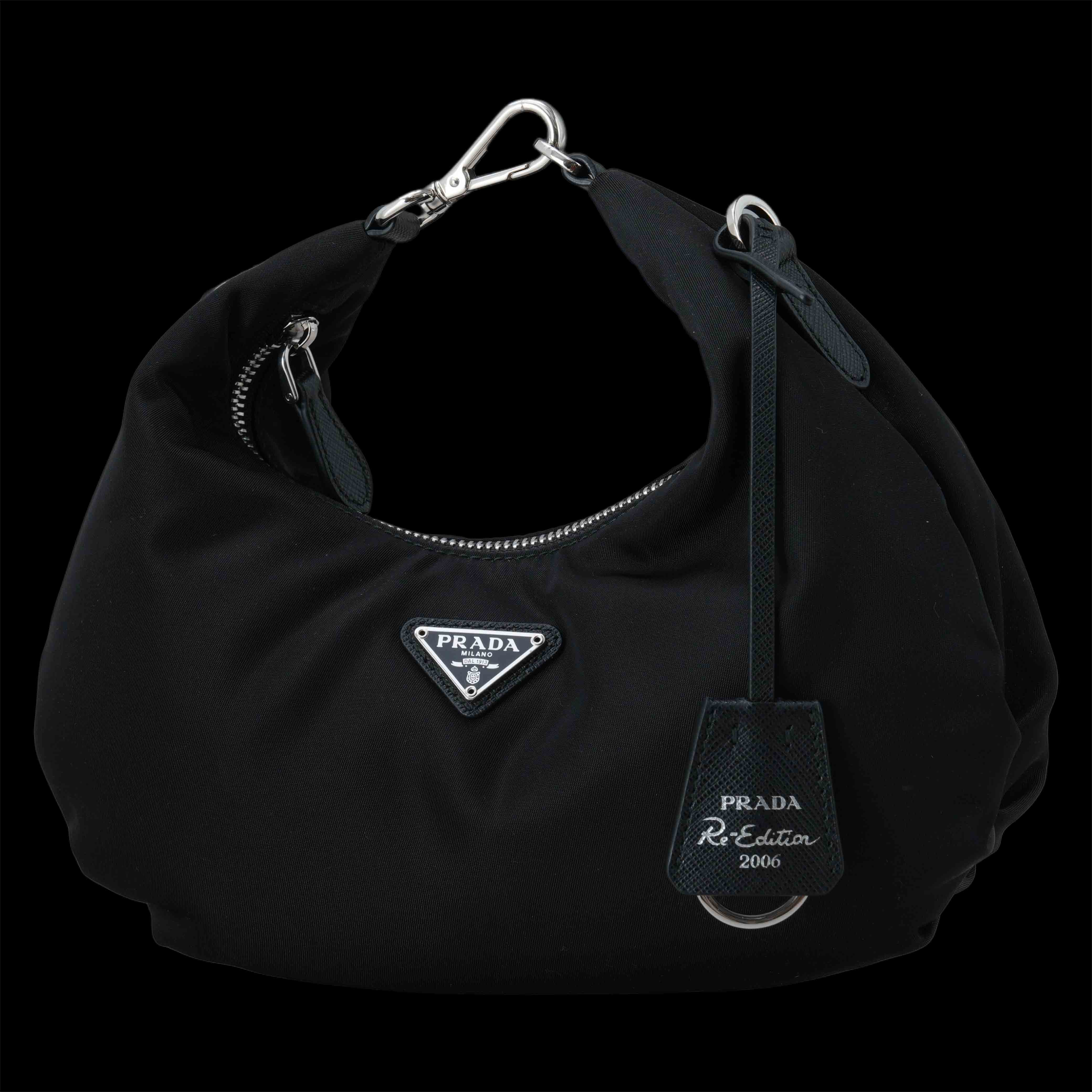 PRADA(USED)프라다 1BH172 리나일론 체인 호보백