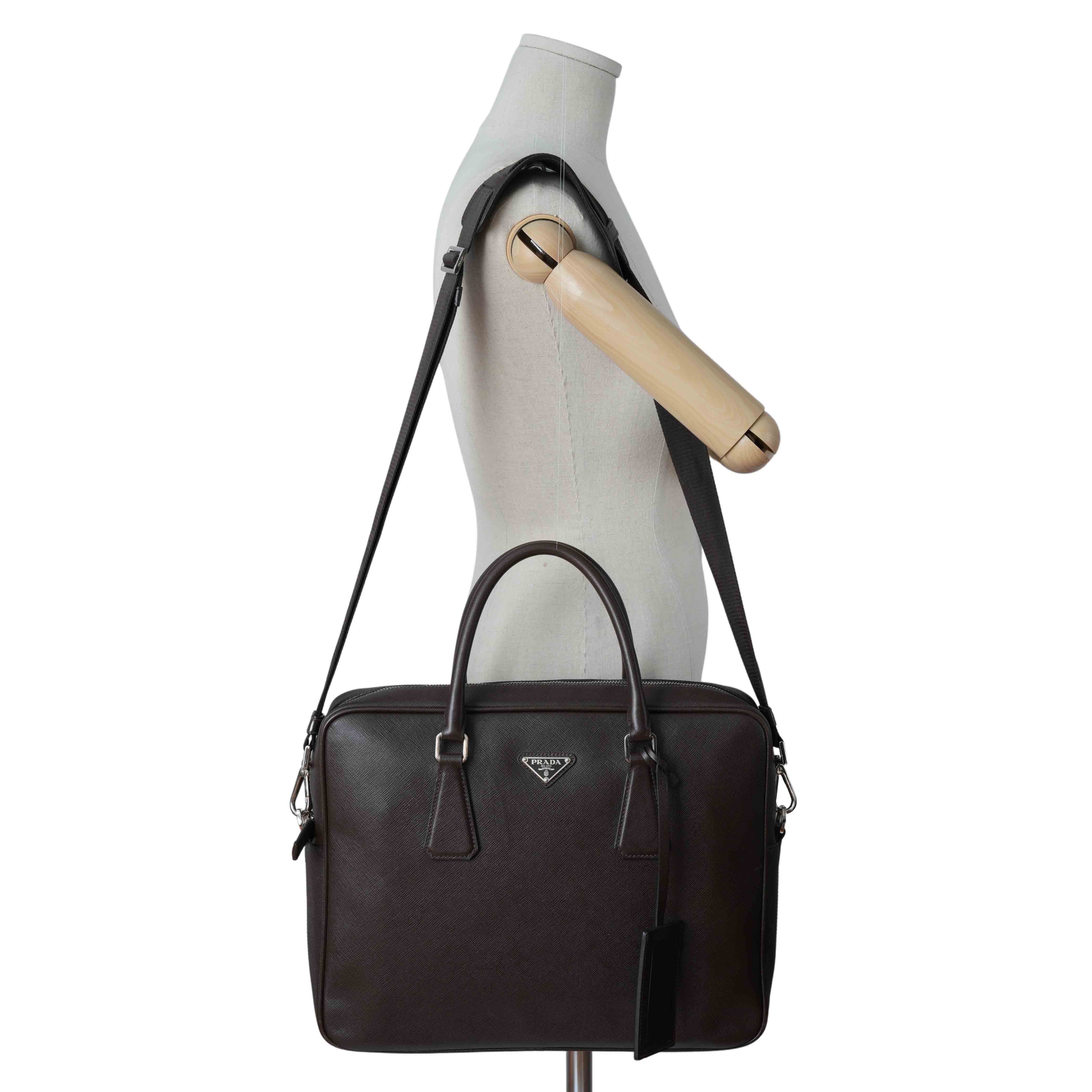 PRADA(USED)프라다 사피아노 브리프케이스