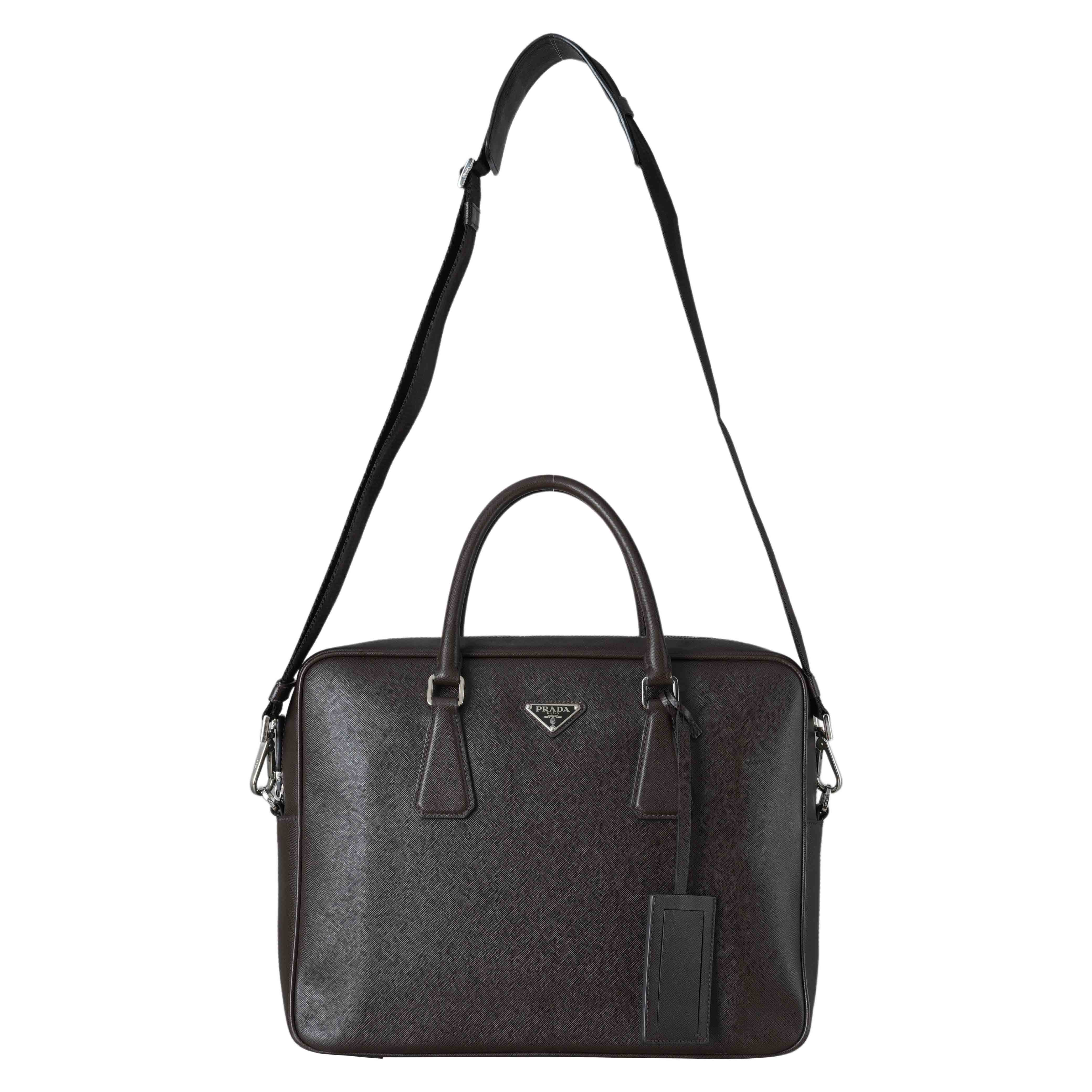 PRADA(USED)프라다 사피아노 브리프케이스