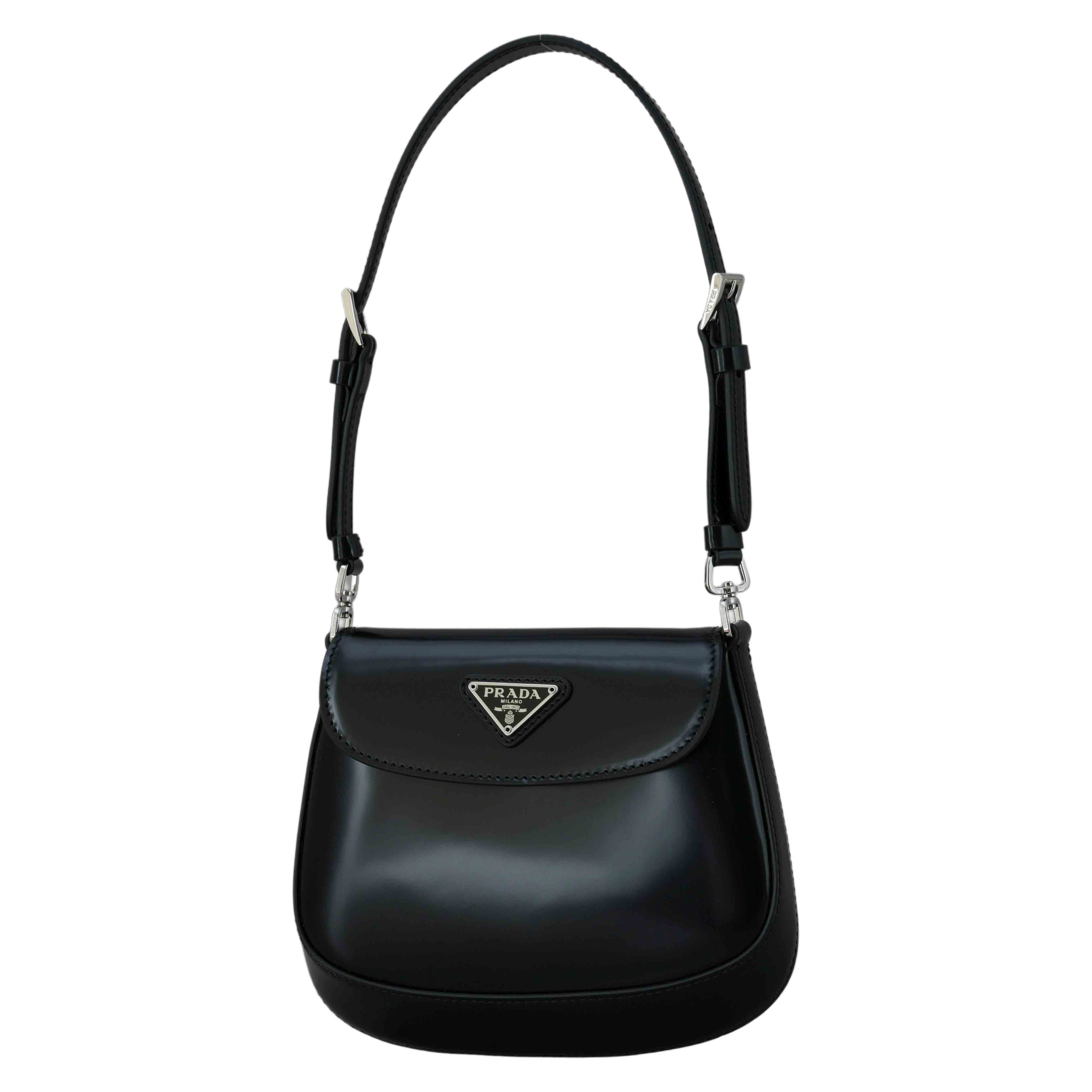 PRADA(USED)프라다 1BH188 클레오 브러시드 미니백