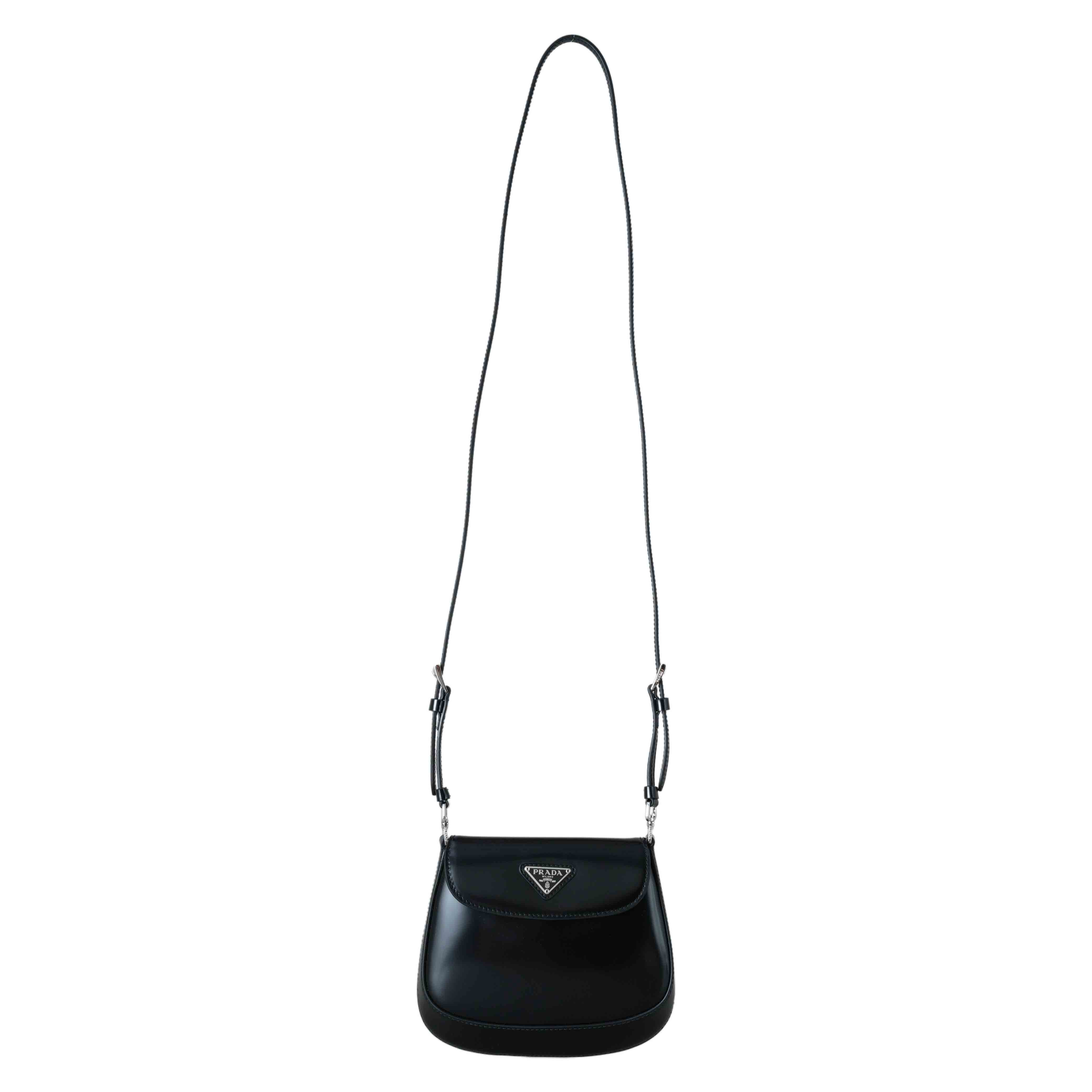 PRADA(USED)프라다 1BH188 클레오 브러시드 미니백