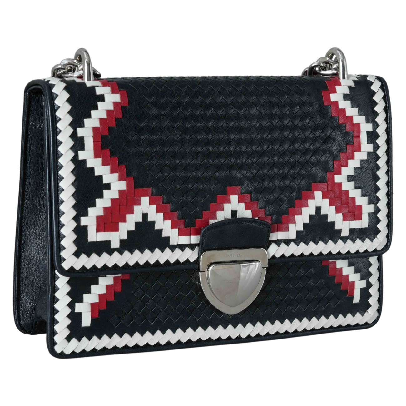 PRADA(USED)프라다 1BD038 마드라스 체인 숄더백