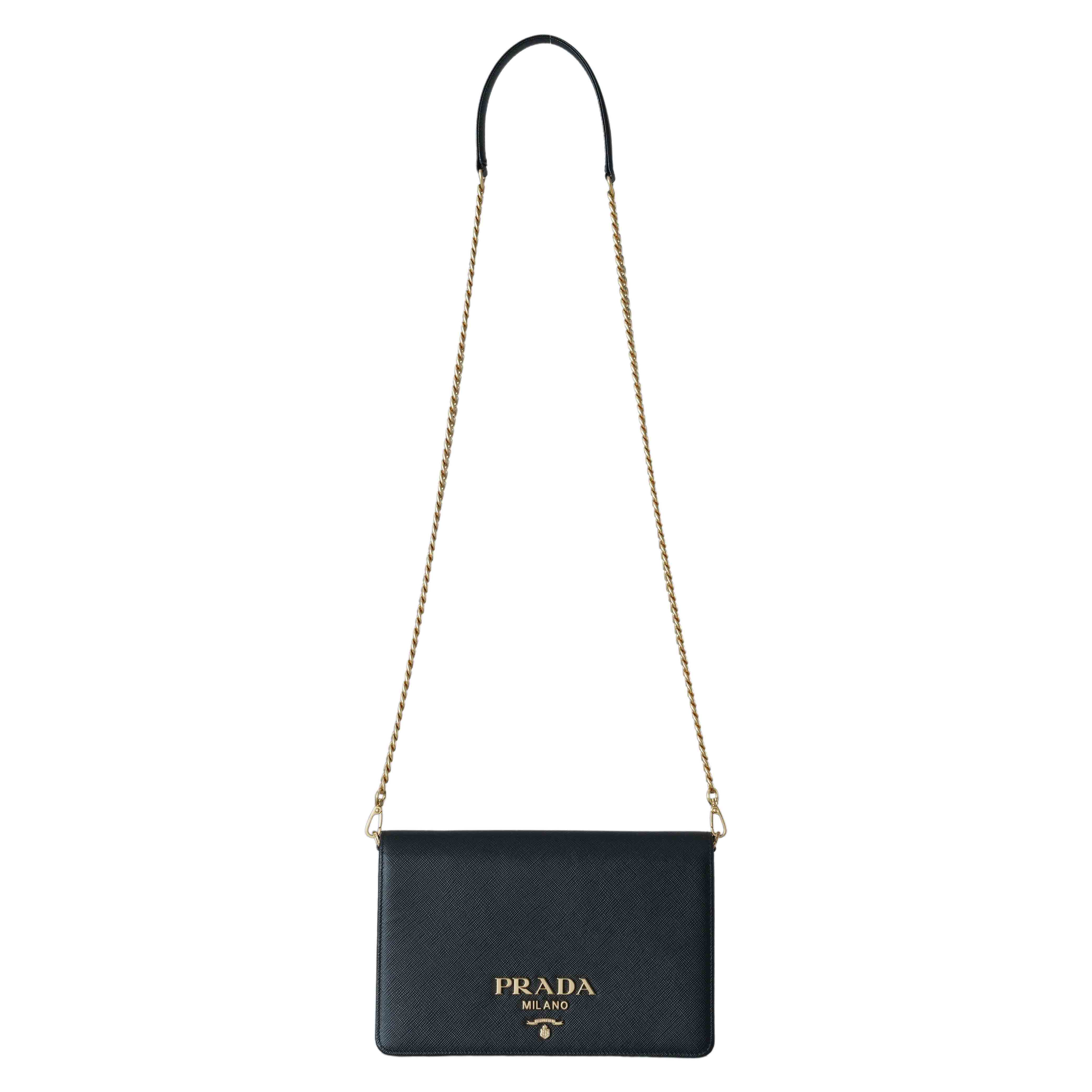 PRADA(USED)프라다 1BP018 사피아노 크로스백