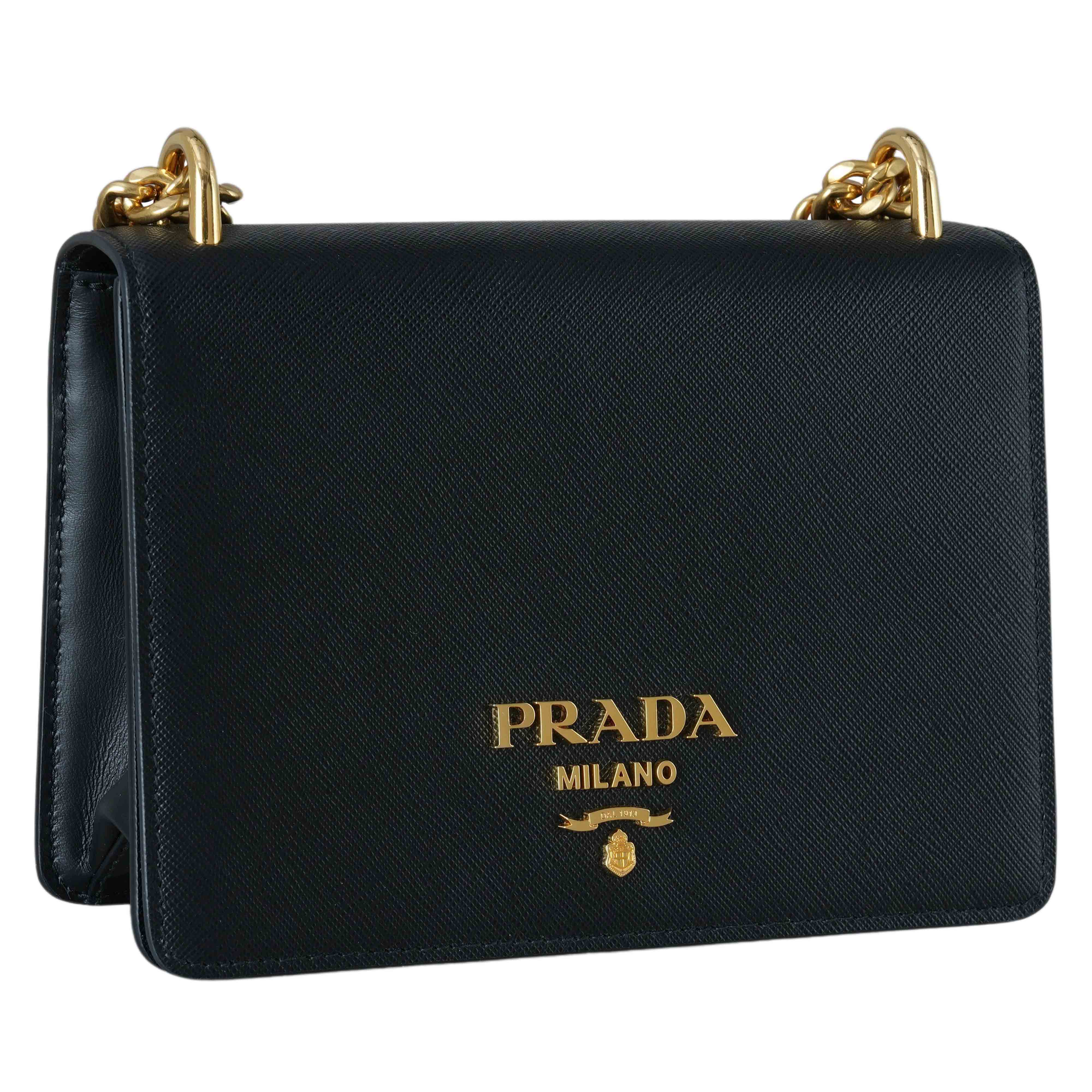 PRADA(USED)프라다 1BD133 사피아노 파티나 체인 숄더백