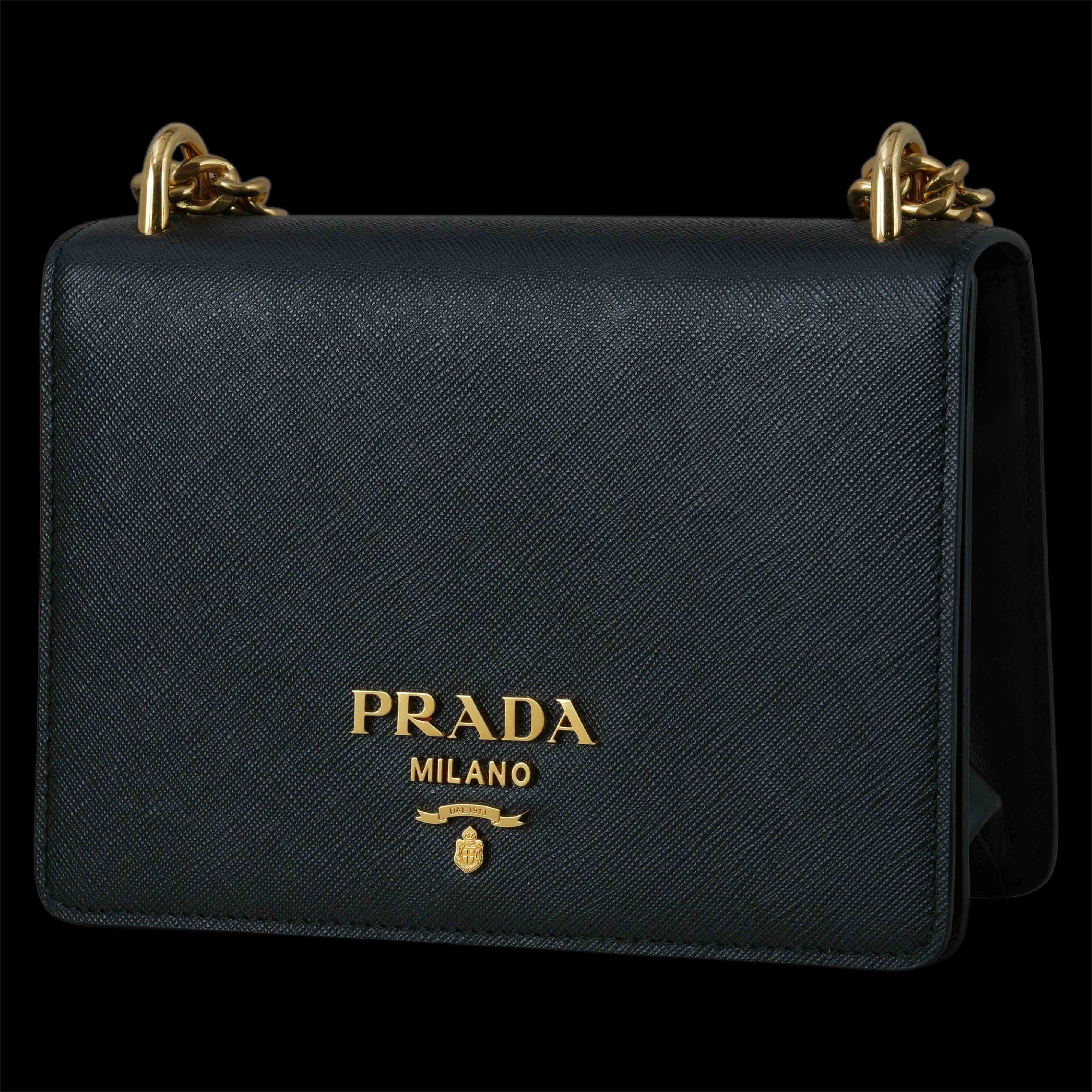 PRADA(USED)프라다 1BD133 사피아노 파티나 체인 숄더백
