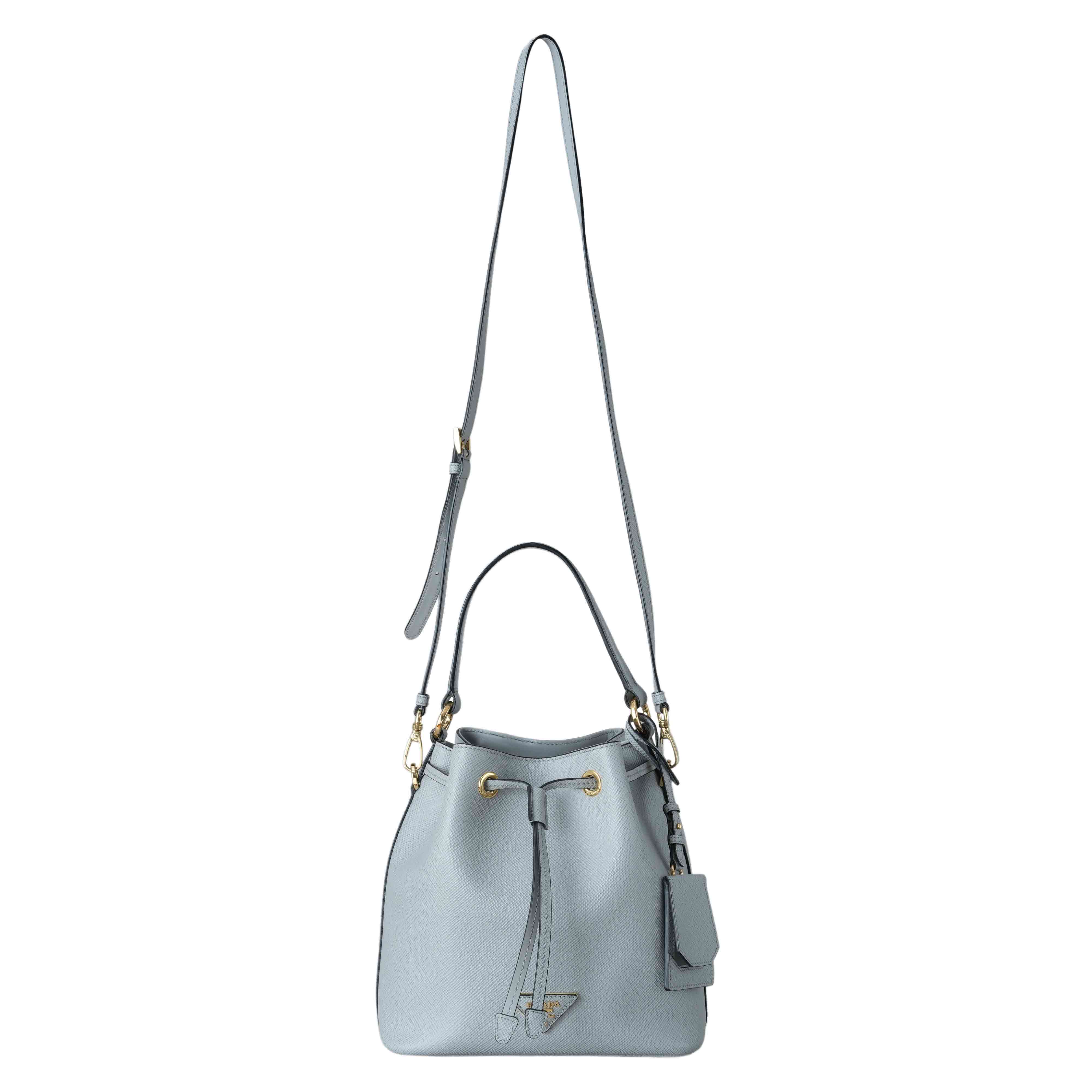 PRADA(USED)프라다 1BE032 사피아노 버킷백