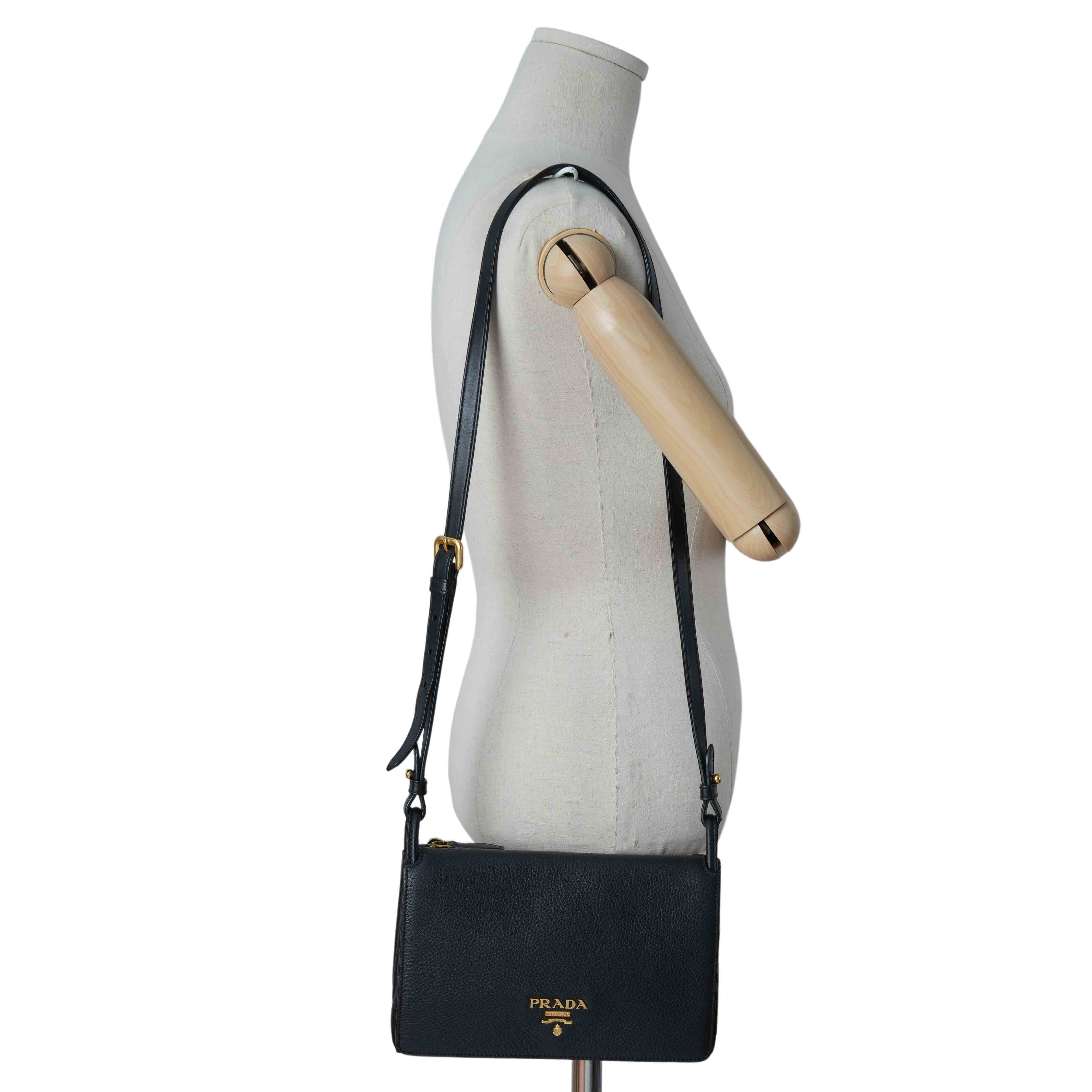 PRADA(USED)프라다 1BH031 비텔로 다이노 크로스백