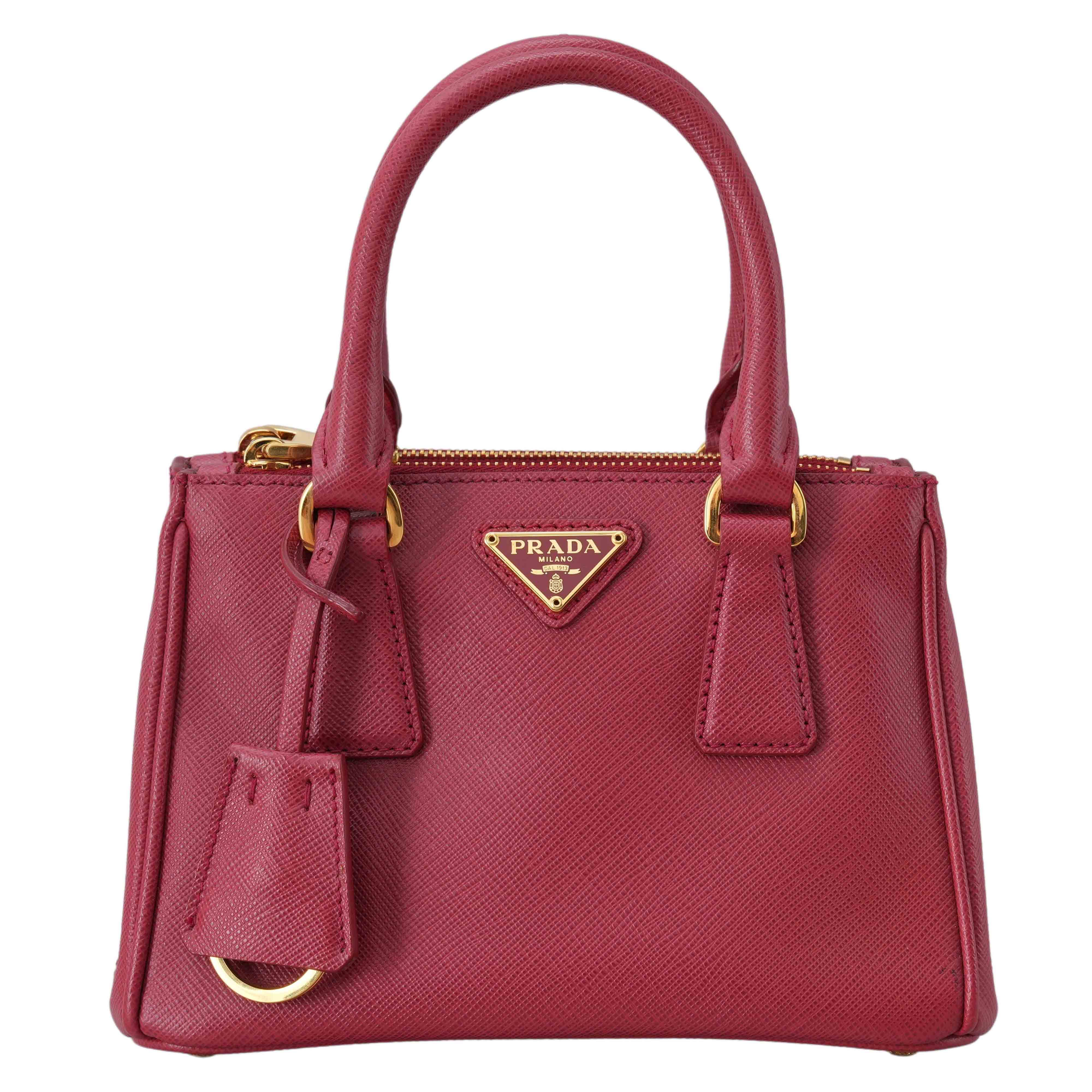 PRADA(USED)프라다 1BA196 사피아노 토트 겸 숄더백