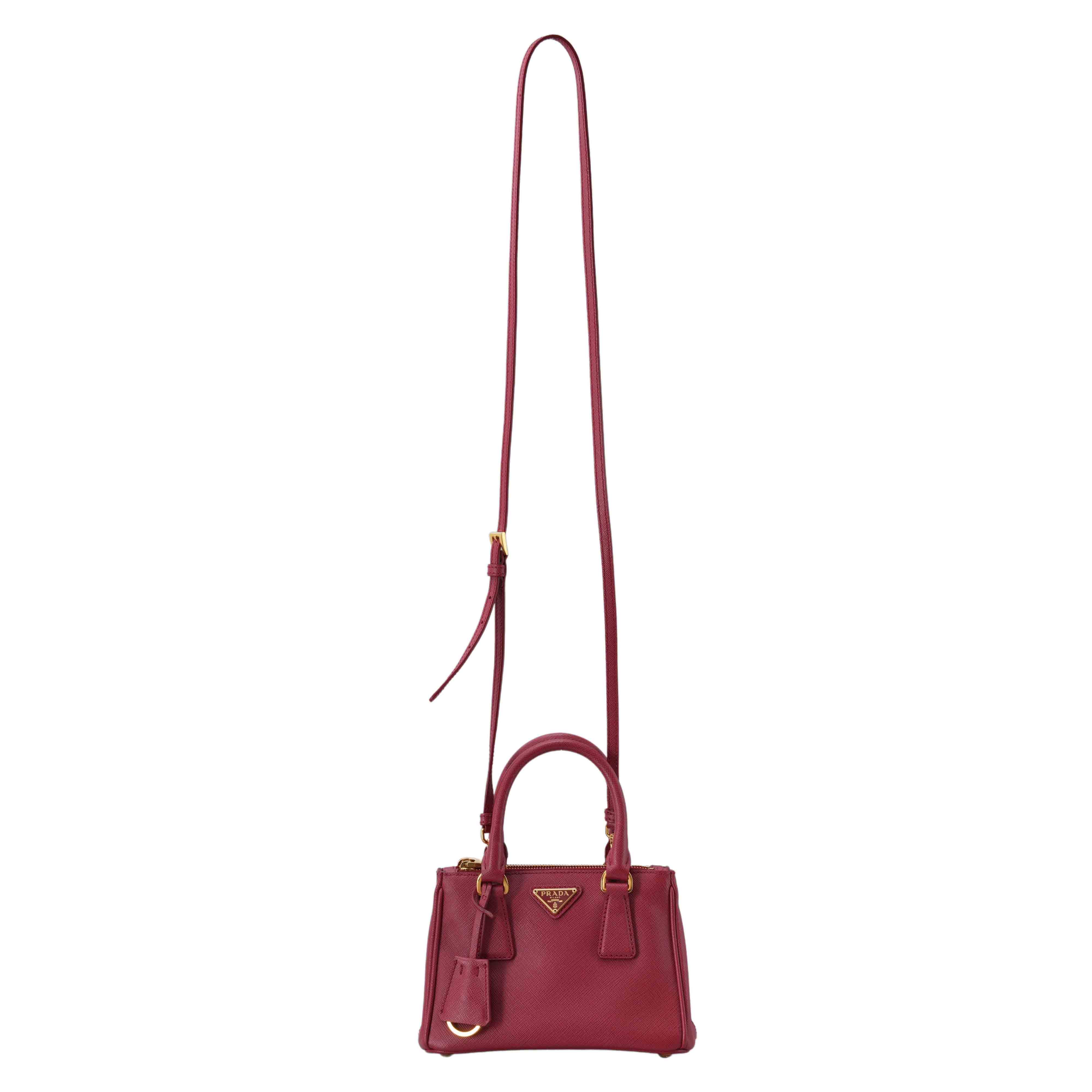 PRADA(USED)프라다 1BA196 사피아노 토트 겸 숄더백