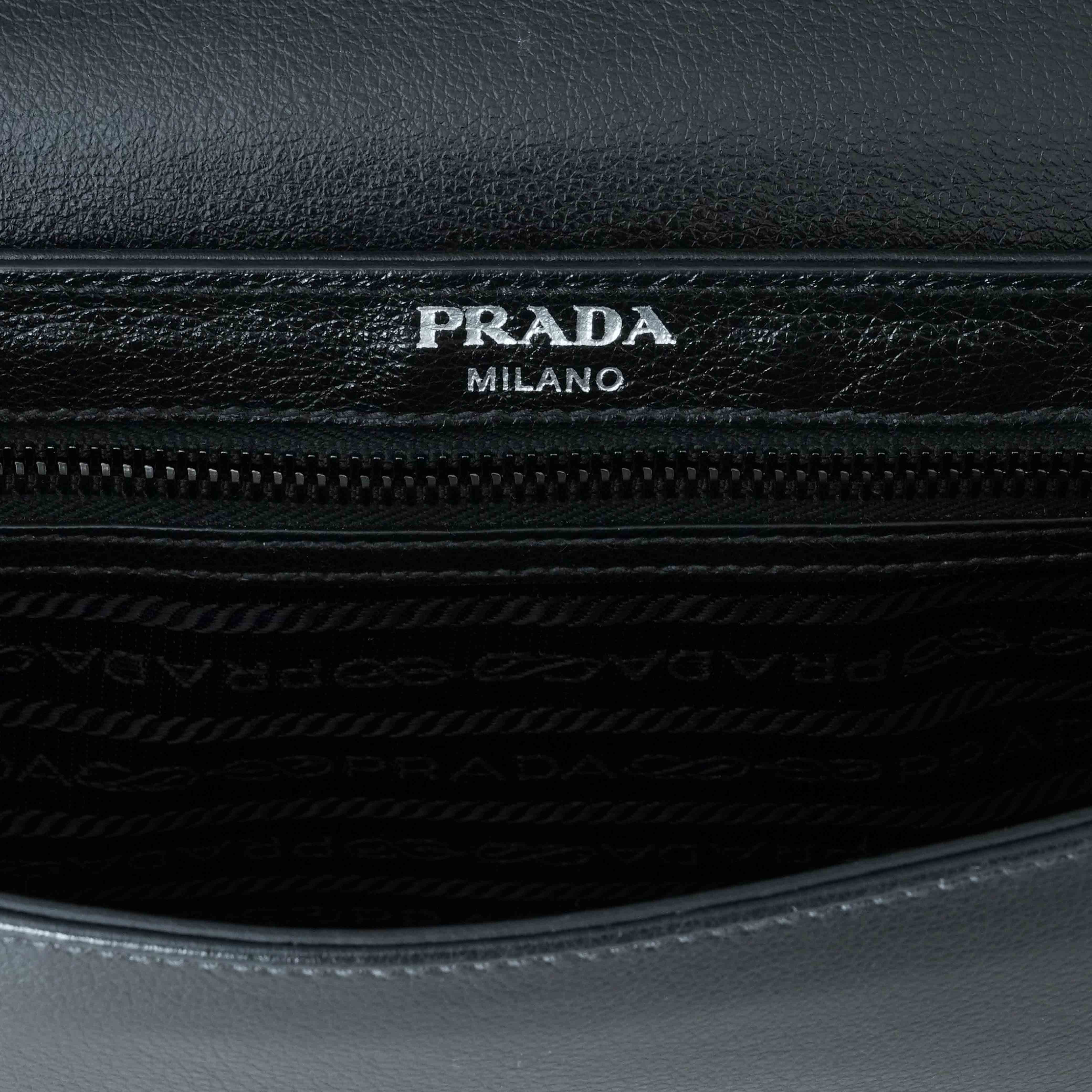 PRADA(USED)프라다 1BD147 스터드 플랩 숄더백