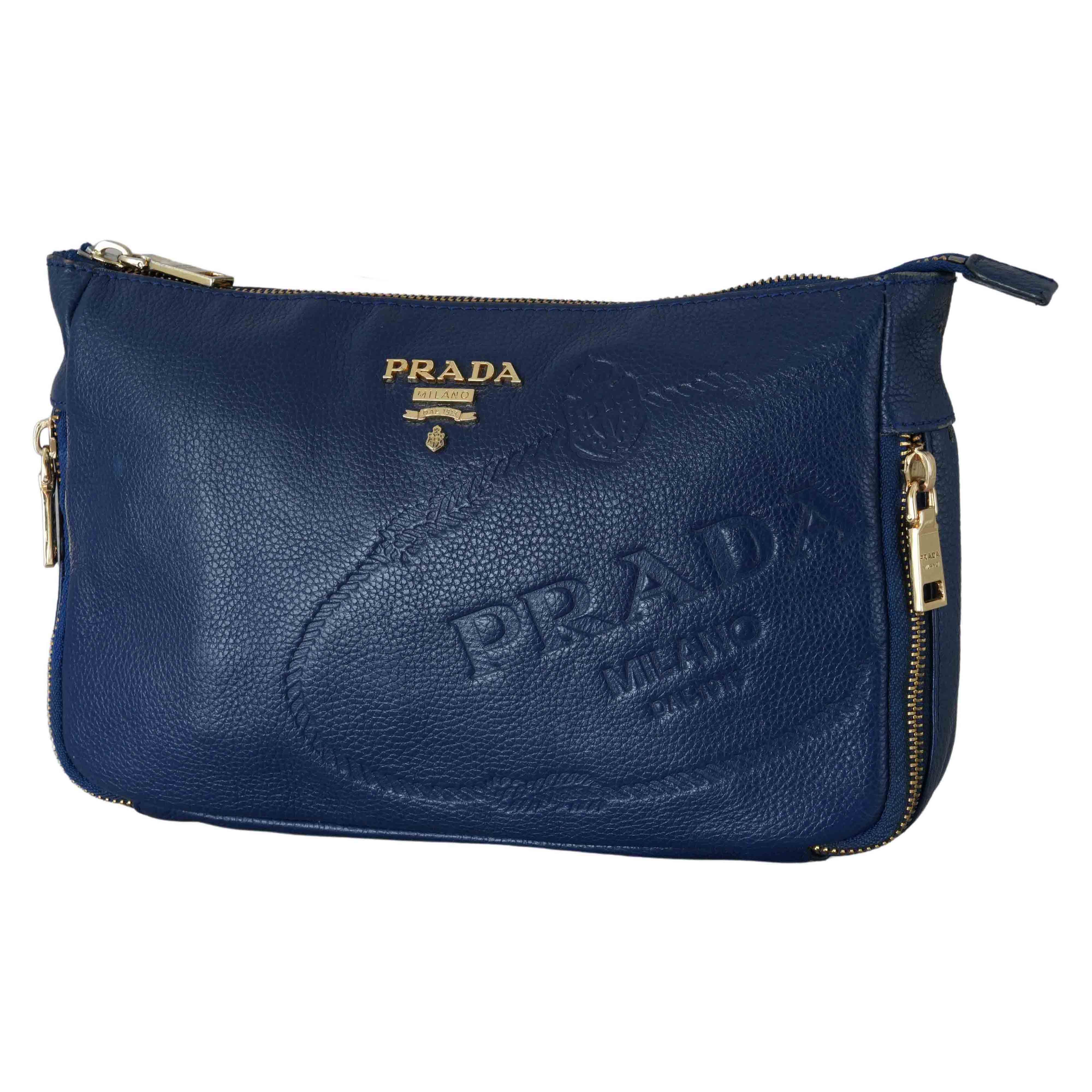 PRADA(USED)프라다 레더 파우치