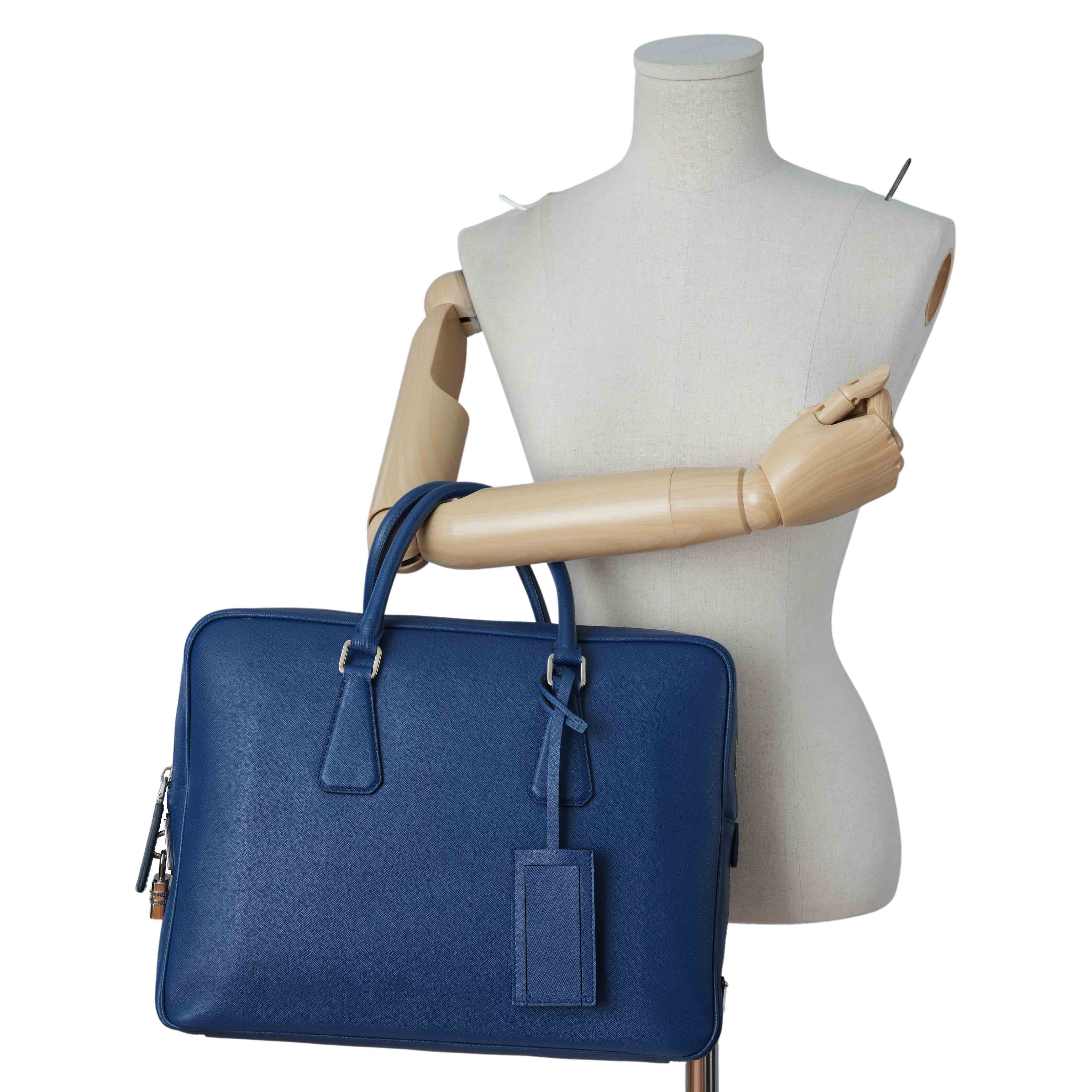 PRADA(USED)프라다 VS0363 사피아노 브리프케이스
