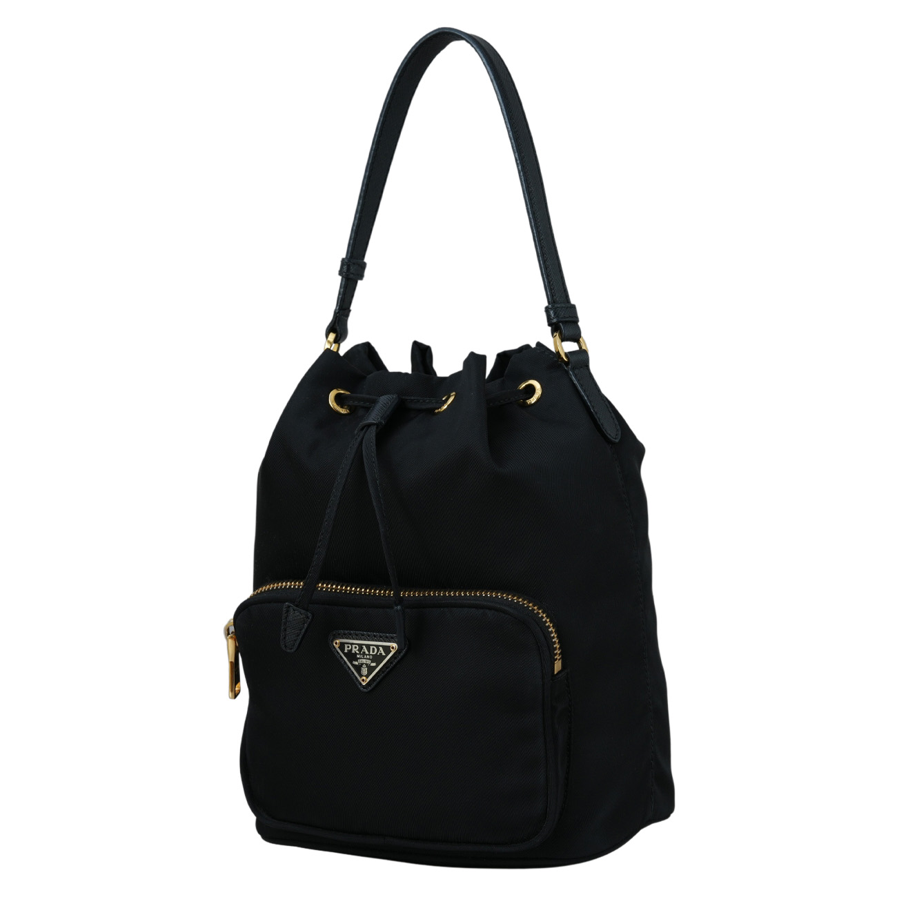 PRADA(USED)프라다 1BH038 리나일론 듀엣 버킷백