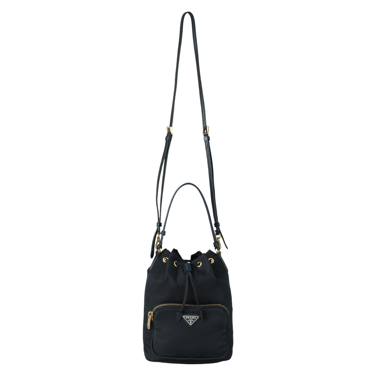 PRADA(USED)프라다 1BH038 리나일론 듀엣 버킷백