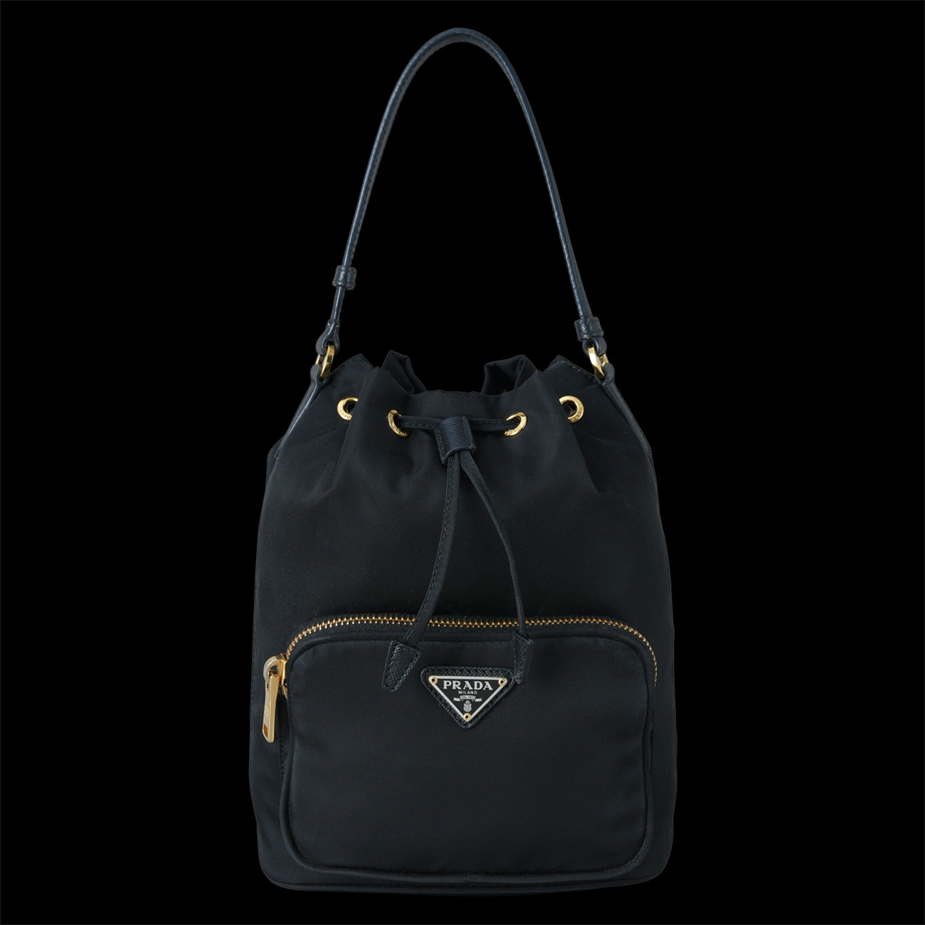 PRADA(USED)프라다 1BH038 리나일론 듀엣 버킷백