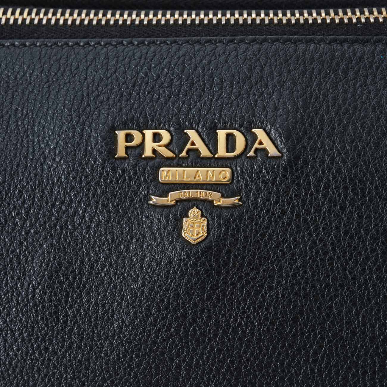 PRADA(USED)프라다 1BH046 비텔로 다이노 더블집 크로스백