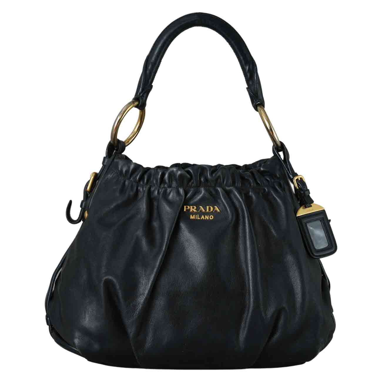 PRADA(USED)프라다 소프트카프 토트백 블랙