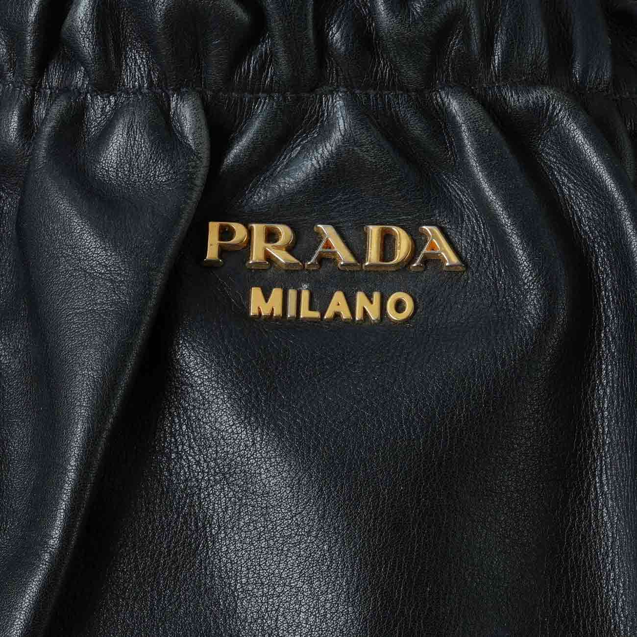 PRADA(USED)프라다 소프트카프 토트백 블랙