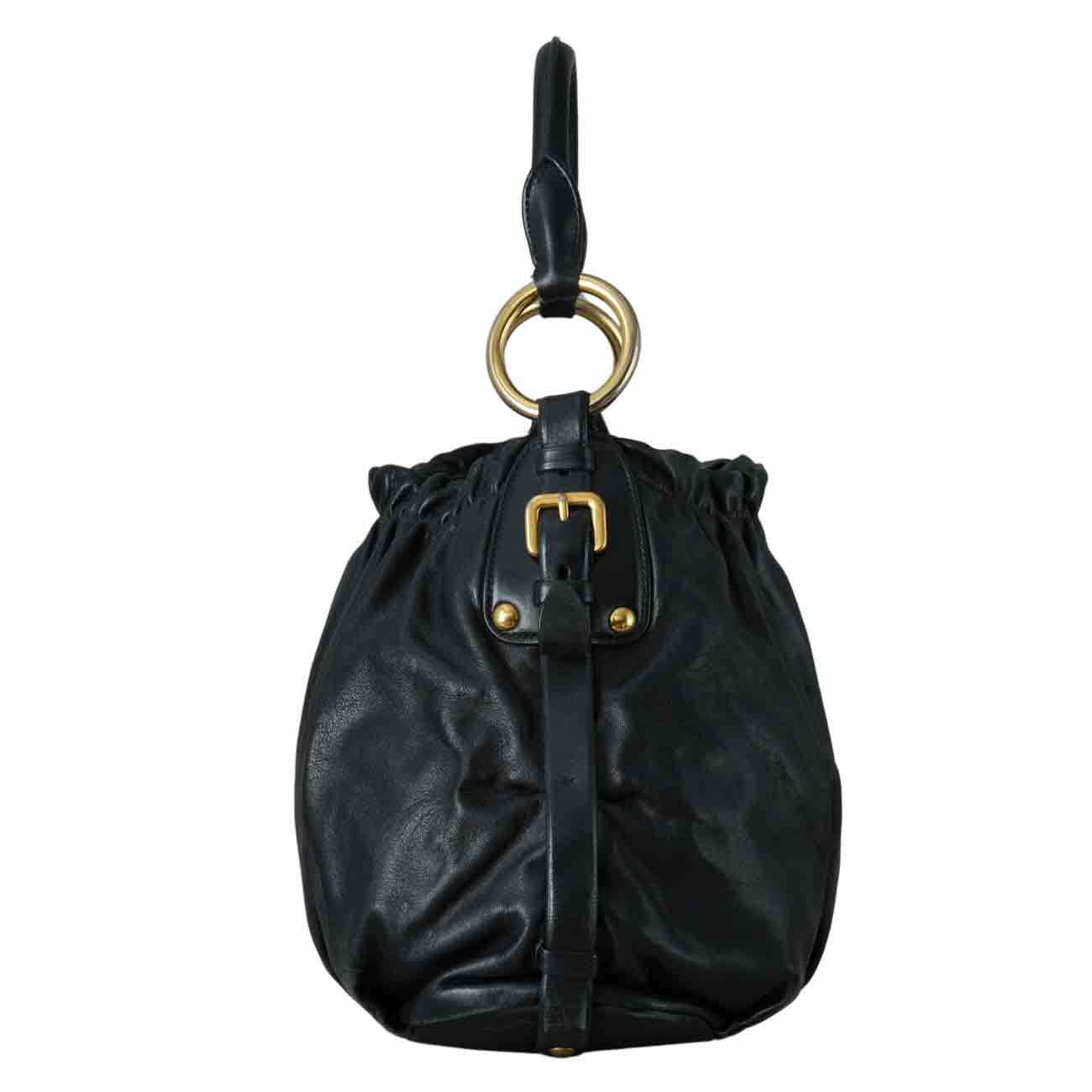 PRADA(USED)프라다 소프트카프 토트백 블랙