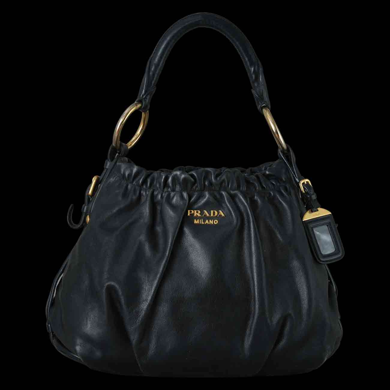 PRADA(USED)프라다 소프트카프 토트백 블랙